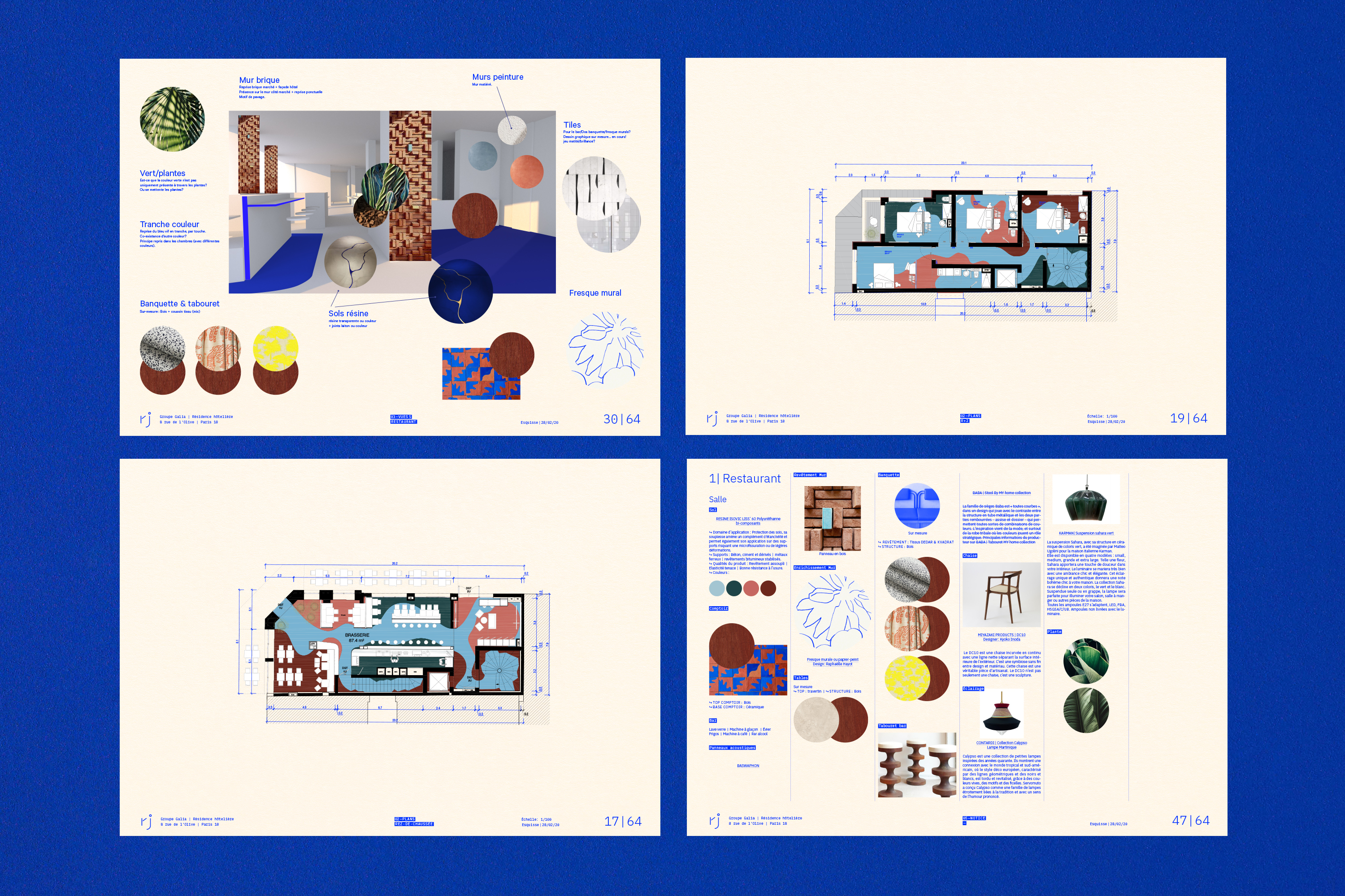 L’Olive—Paris , RJ X GR20 GR20 design graphique signaletique paris branding graphic fashion food drinks culture luxury architecture