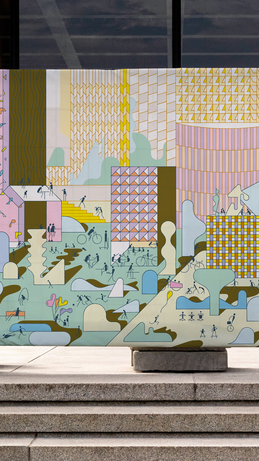 Paris La Défense GR20 design graphique signaletique paris branding graphic fashion food drinks culture luxury architecture