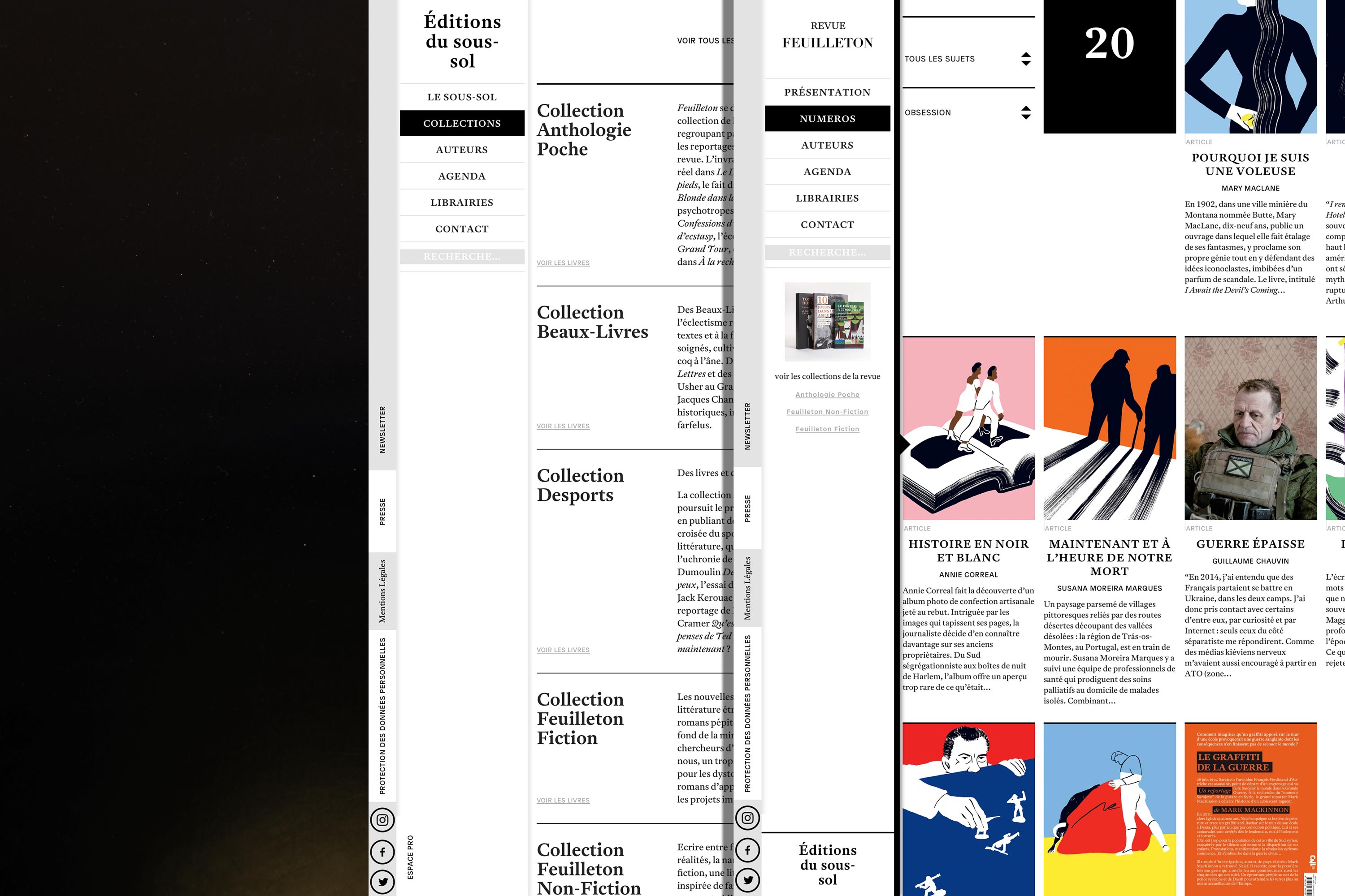 Éditions du sous-sol GR20 design graphique signaletique paris branding graphic fashion food drinks culture luxury architecture