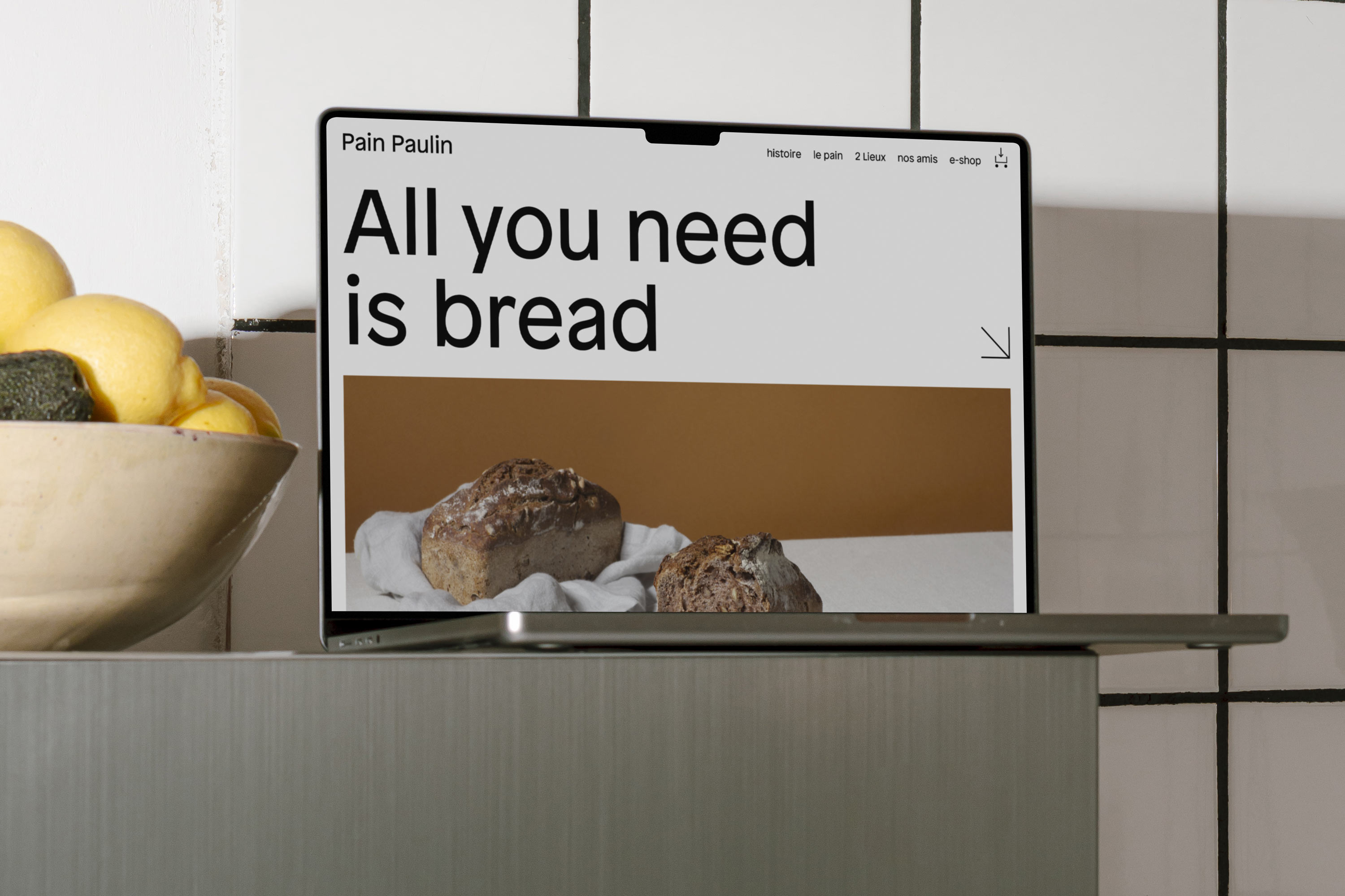 Pain Paulin e-shop GR20 design graphique signaletique paris branding graphic fashion food drinks culture luxury architecture