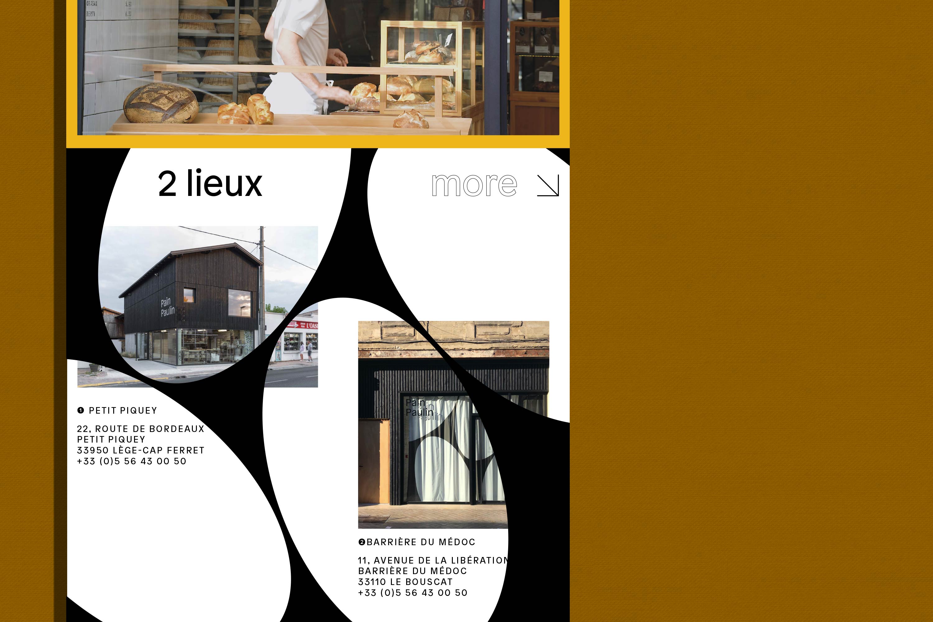 Pain Paulin e-shop GR20 design graphique signaletique paris branding graphic fashion food drinks culture luxury architecture