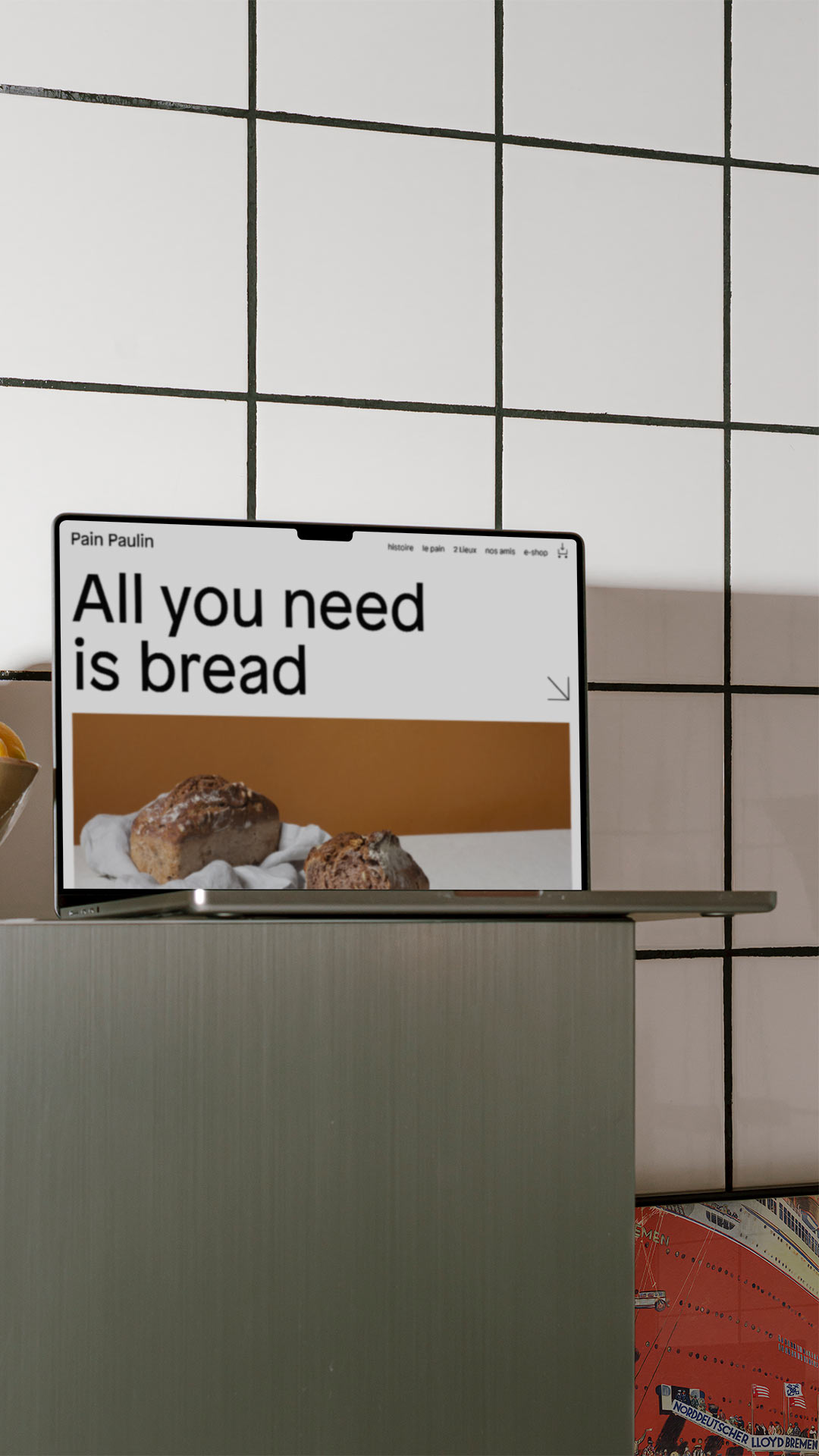 Pain Paulin e-shop GR20 design graphique signaletique paris branding graphic fashion food drinks culture luxury architecture