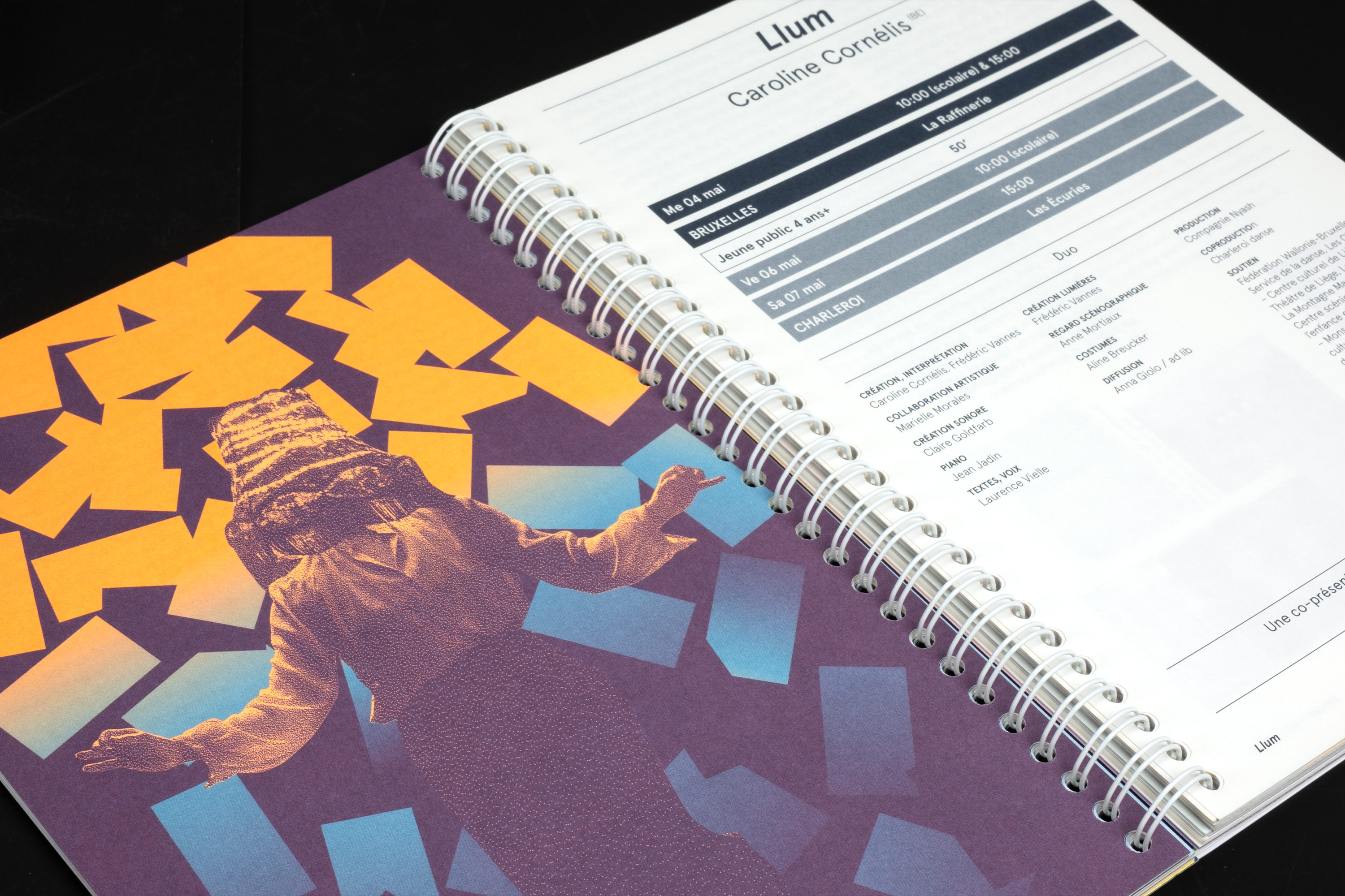 Charleroi danse —Program GR20 design graphique signaletique paris branding graphic fashion food drinks culture luxury architecture