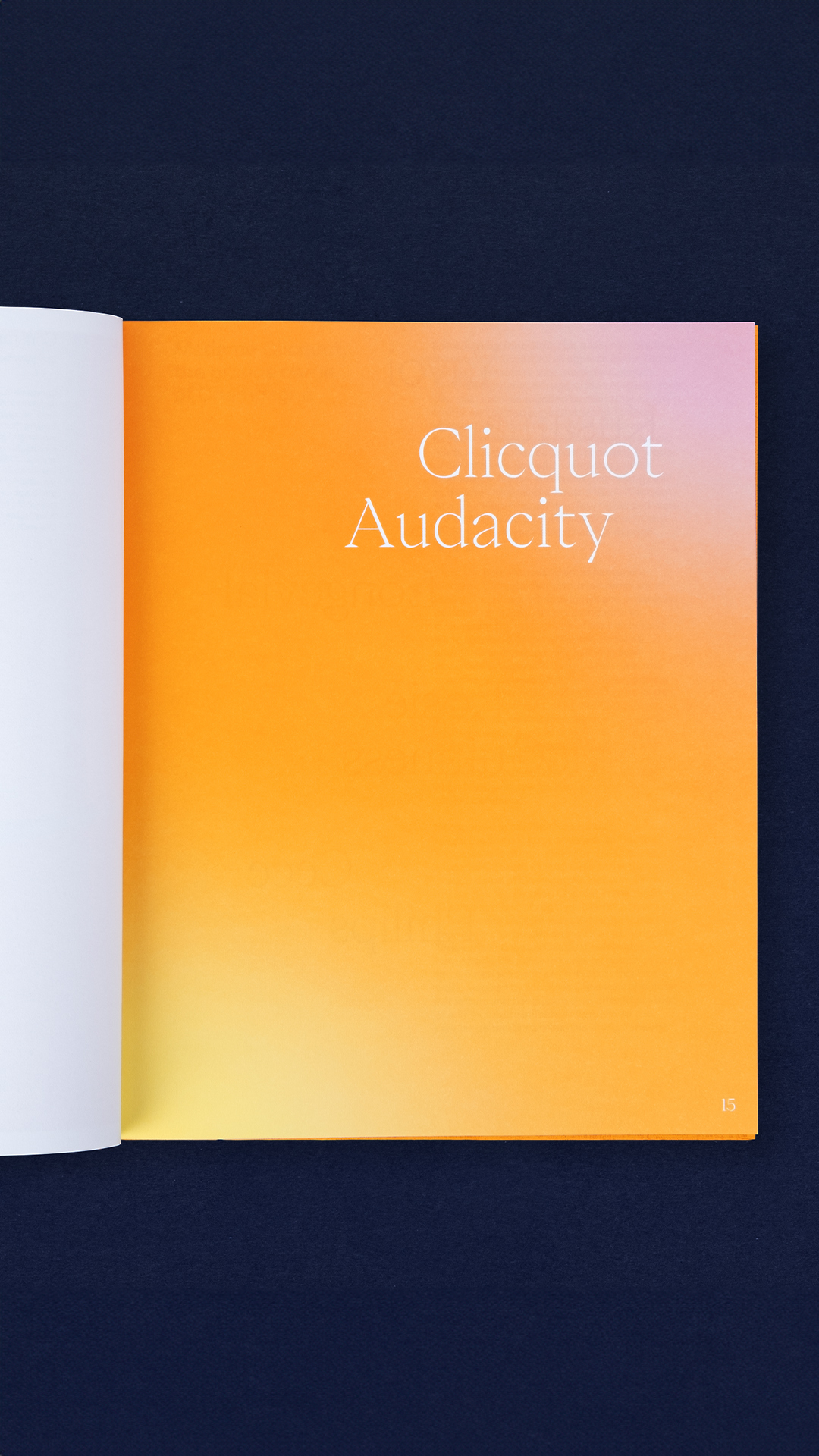 Veuve Cliquot, Solaire Culture —Catalog GR20 design graphique signaletique paris branding graphic fashion food drinks culture luxury architecture