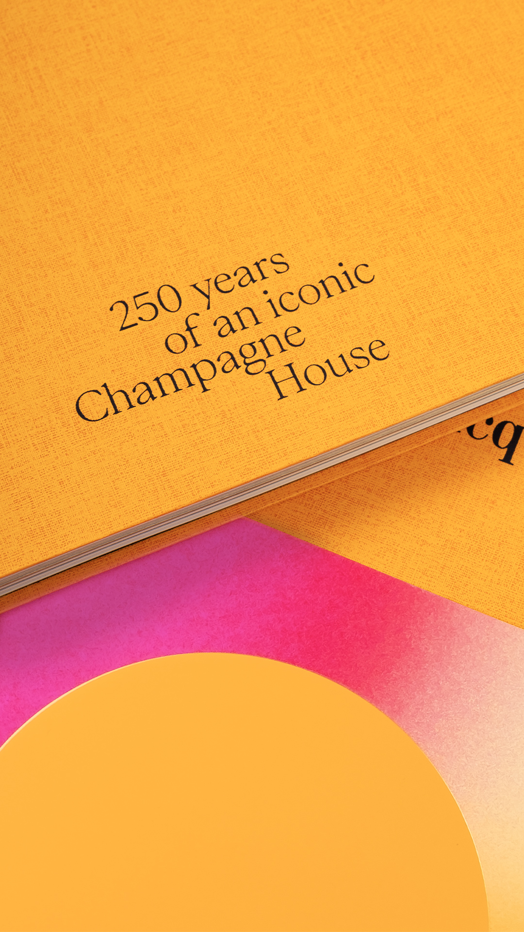 Veuve Cliquot, Solaire Culture —Catalog GR20 design graphique signaletique paris branding graphic fashion food drinks culture luxury architecture