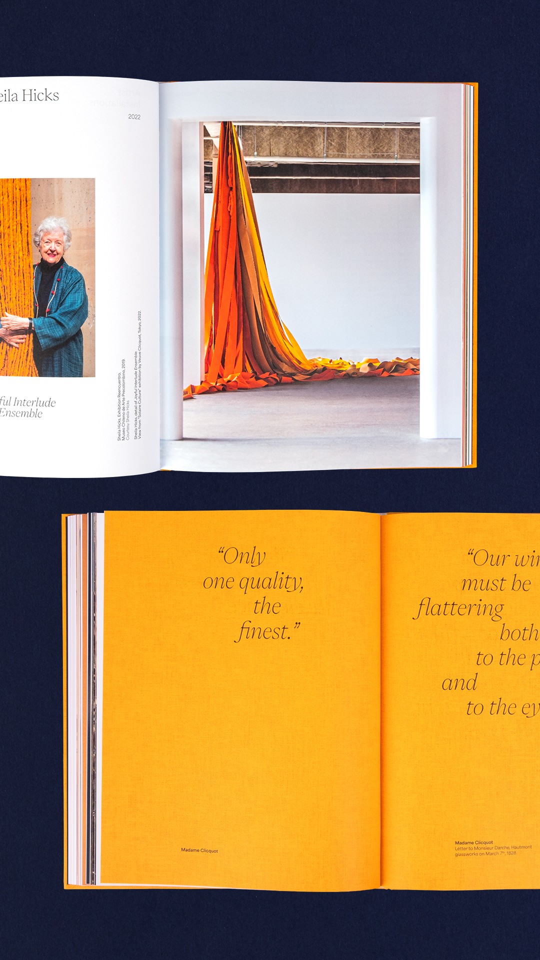 Veuve Cliquot, Solaire Culture —Catalog GR20 design graphique signaletique paris branding graphic fashion food drinks culture luxury architecture