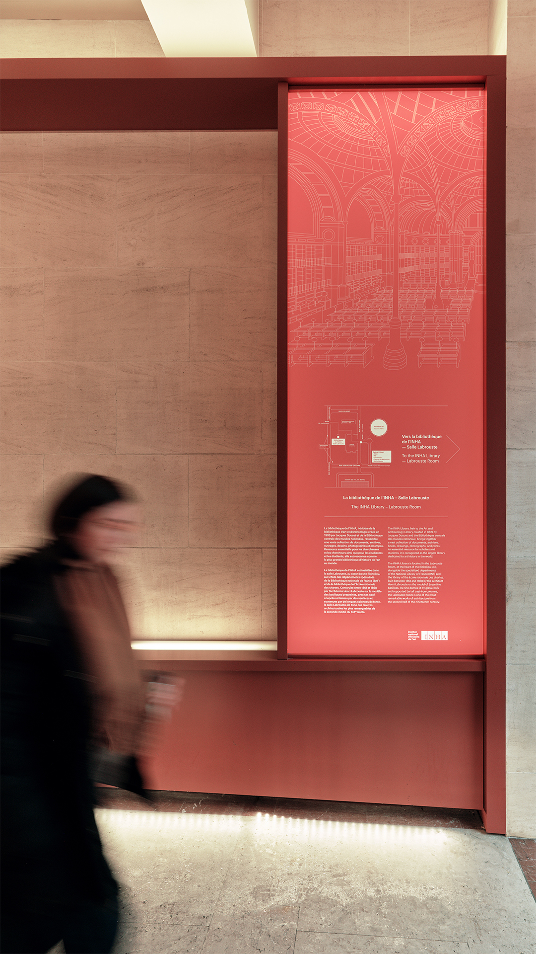 Institut national d'histoire de l'art GR20 design graphique signaletique paris branding graphic fashion food drinks culture luxury architecture