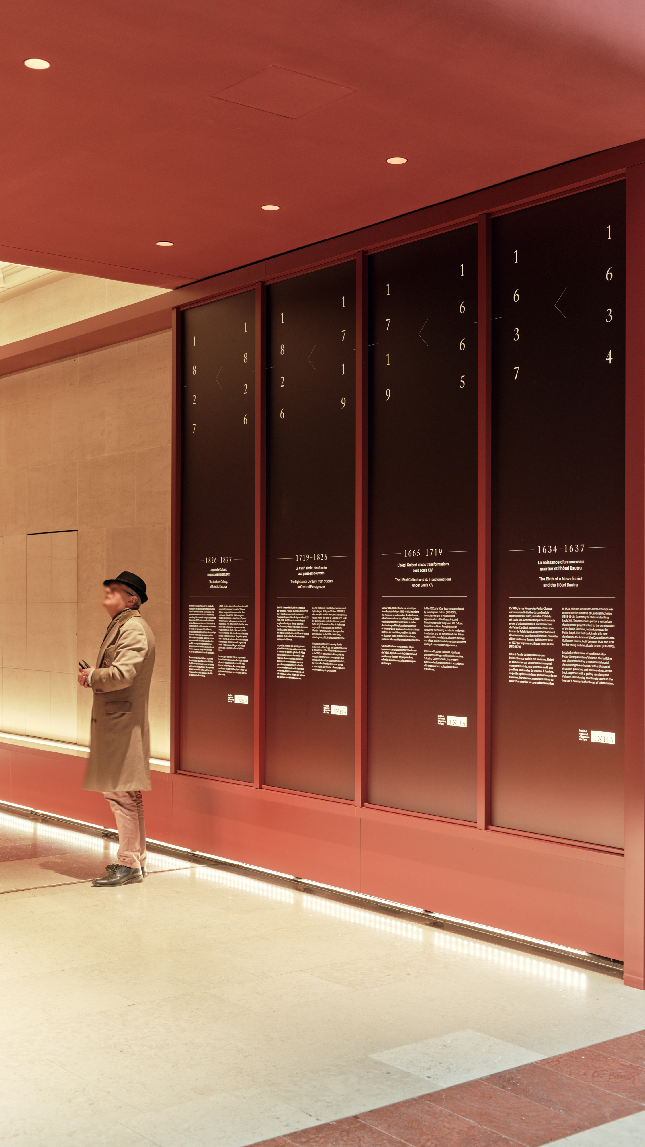 Institut national d'histoire de l'art GR20 design graphique signaletique paris branding graphic fashion food drinks culture luxury architecture