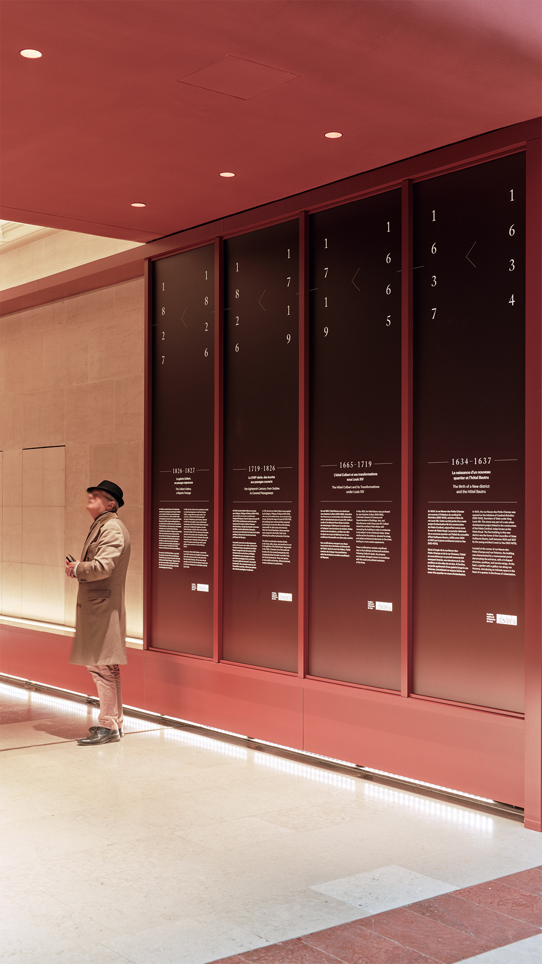 Institut national d'histoire de l'art GR20 design graphique signaletique paris branding graphic fashion food drinks culture luxury architecture