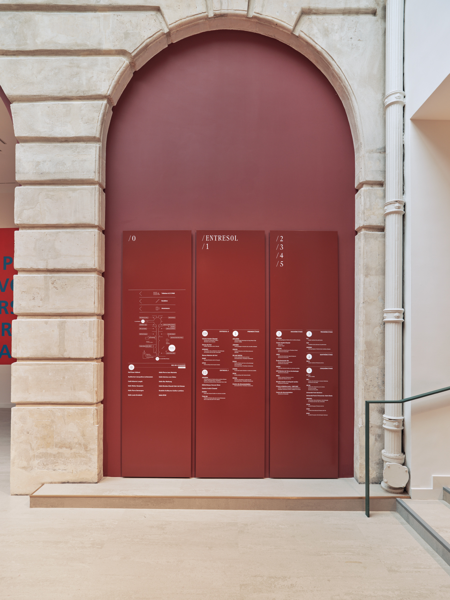 Institut national d'histoire de l'art GR20 design graphique signaletique paris branding graphic fashion food drinks culture luxury architecture