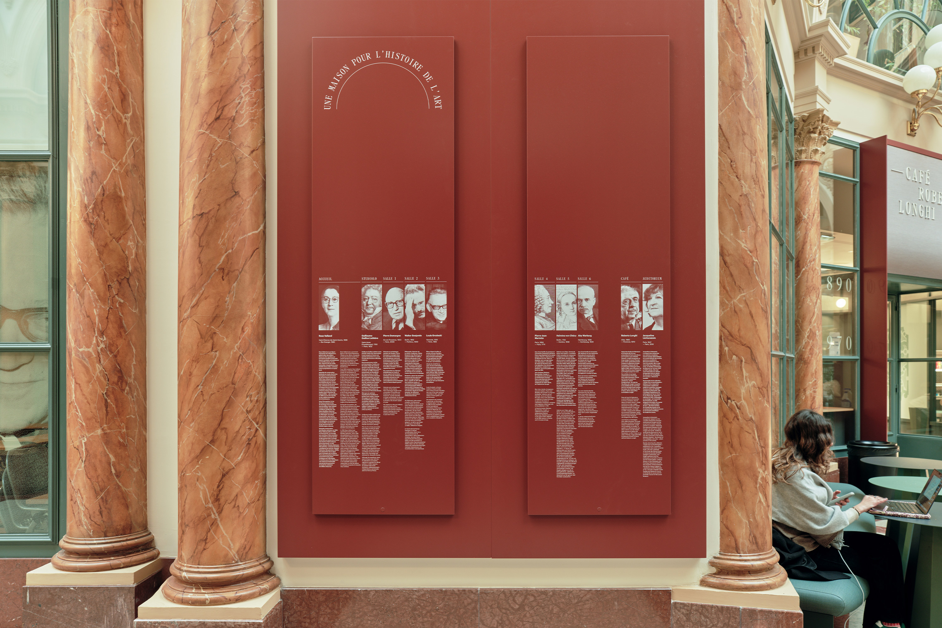 Institut national d'histoire de l'art GR20 design graphique signaletique paris branding graphic fashion food drinks culture luxury architecture 