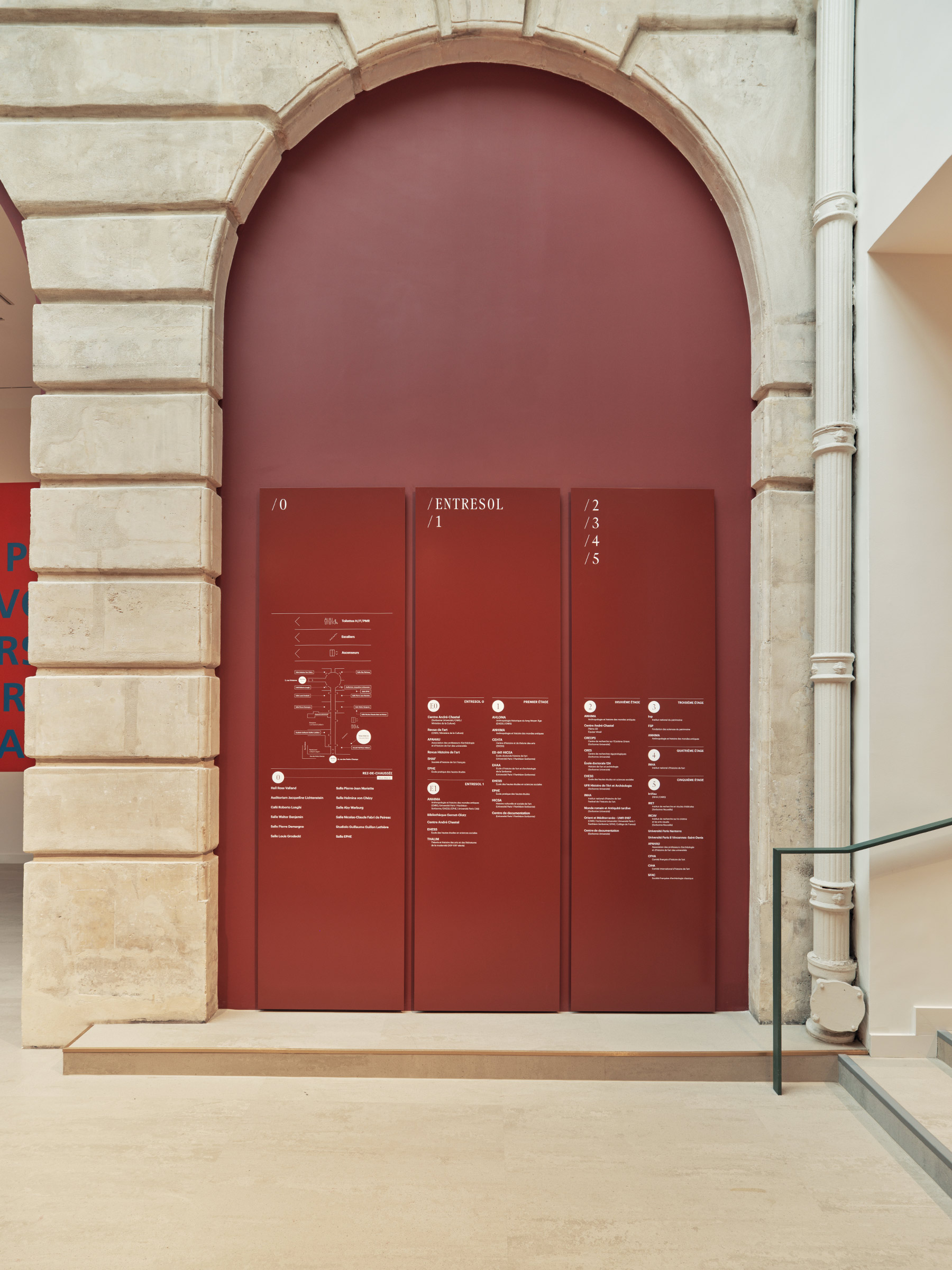 Institut national d'histoire de l'art GR20 design graphique signaletique paris branding graphic fashion food drinks culture luxury architecture 