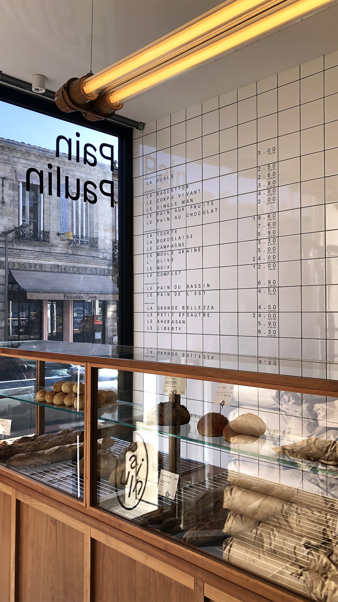 Pain paulin —Boutiques GR20 design graphique signaletique paris branding graphic fashion food drinks culture luxury architecture