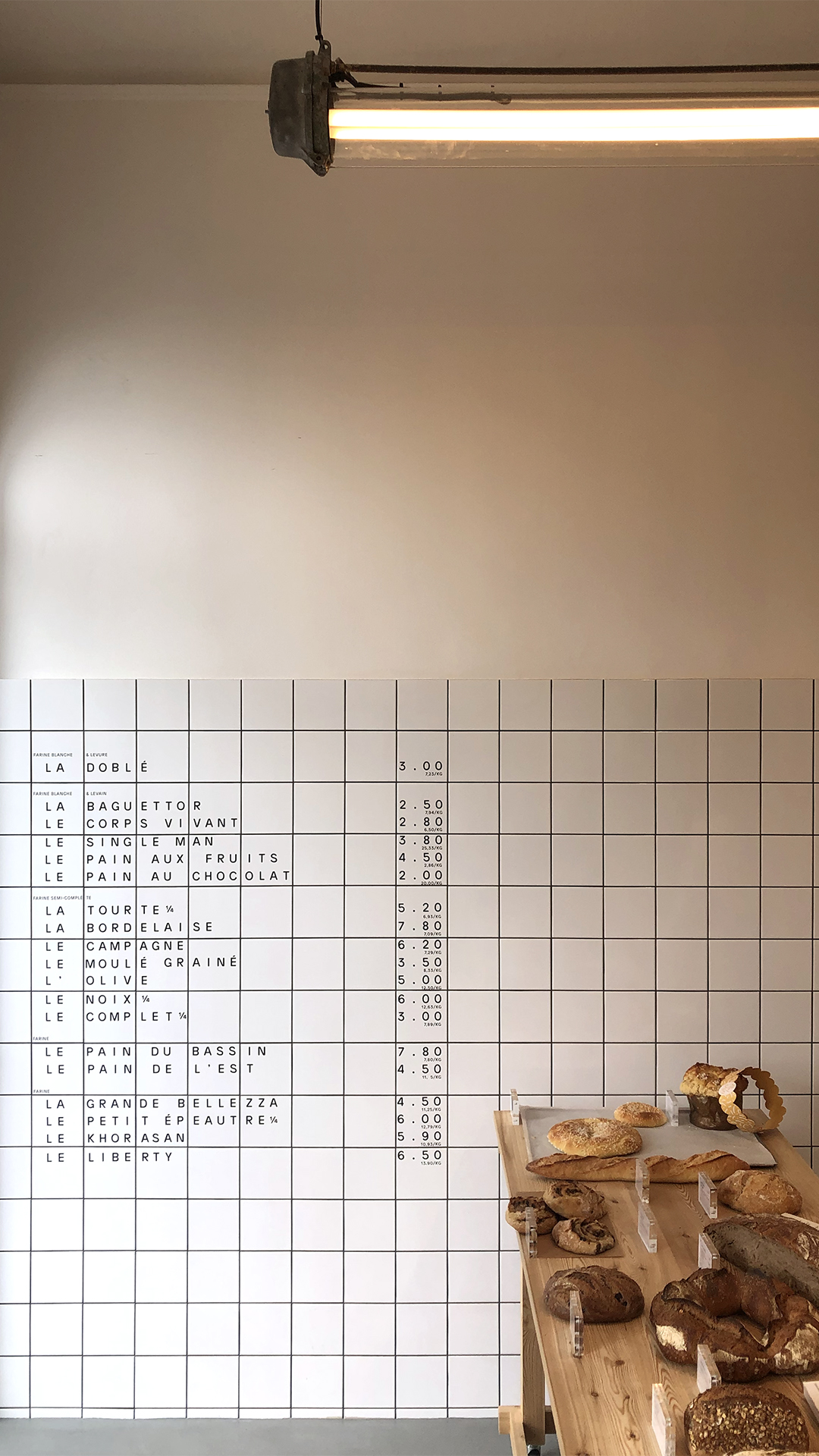 Pain paulin —Boutiques GR20 design graphique signaletique paris branding graphic fashion food drinks culture luxury architecture