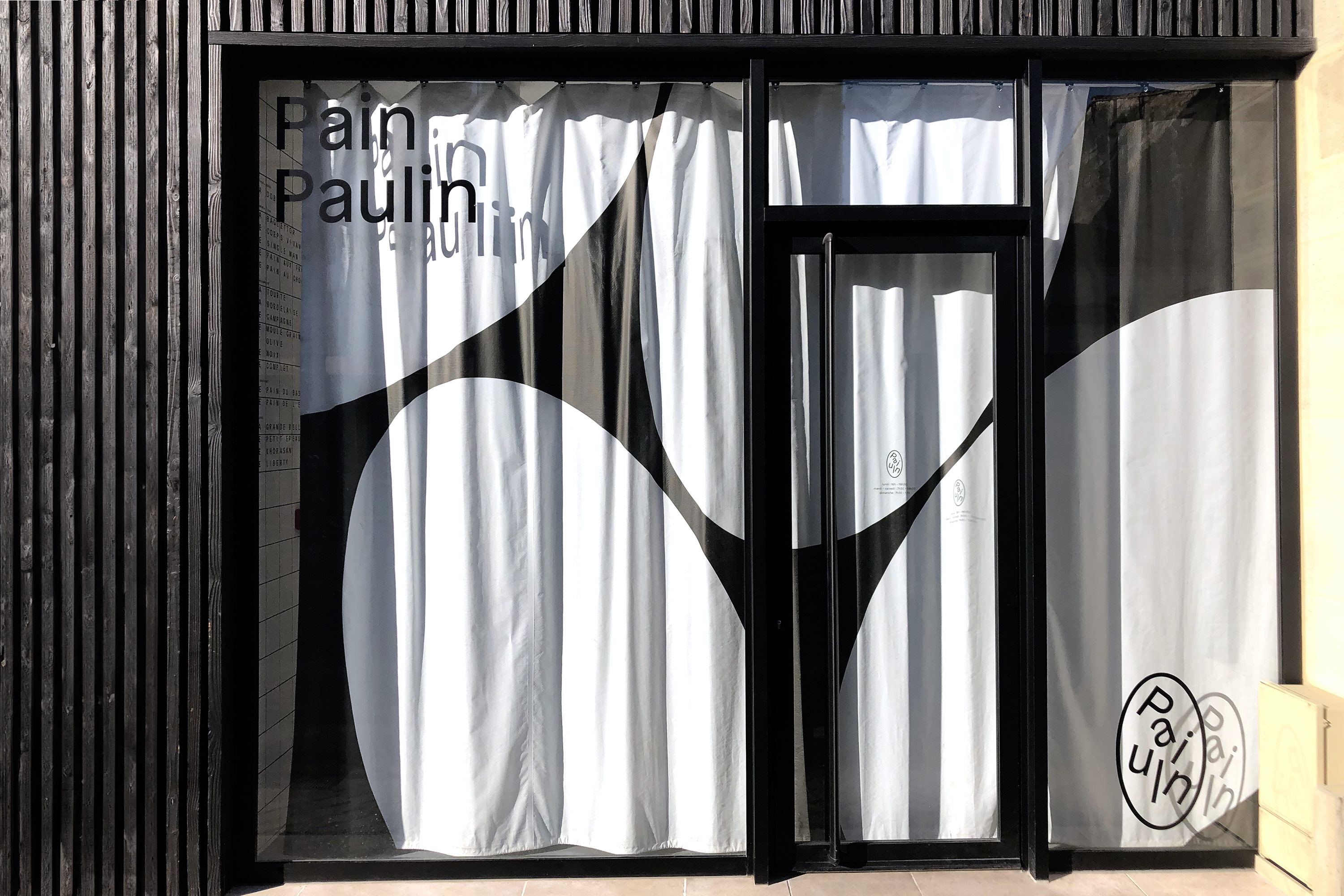 Pain paulin —Boutiques GR20 design graphique signaletique paris branding graphic fashion food drinks culture luxury architecture 