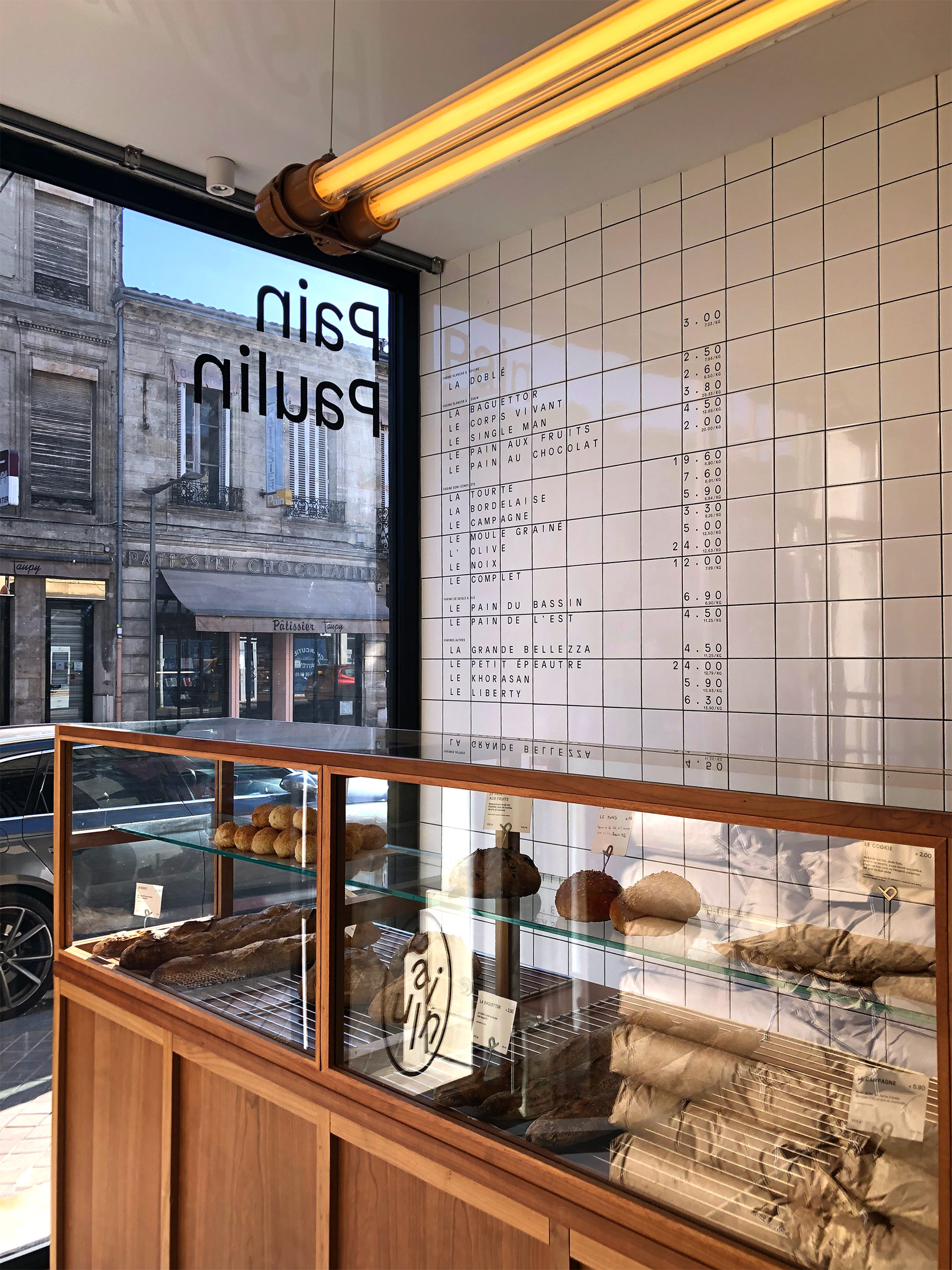 Pain paulin —Boutiques GR20 design graphique signaletique paris branding graphic fashion food drinks culture luxury architecture