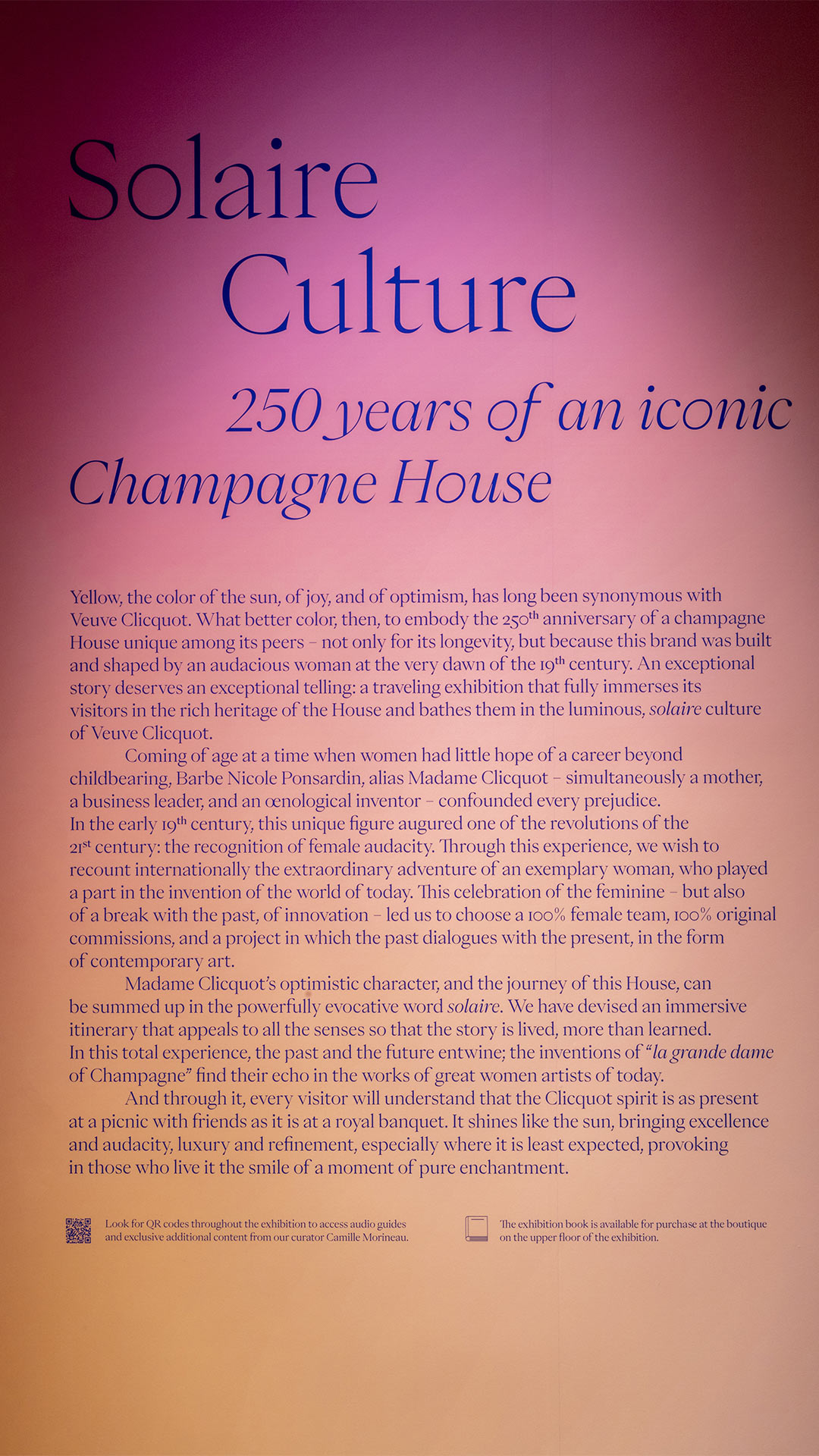 Veuve Clicquot, 250 years —Los Angeles GR20 design graphique signaletique paris branding graphic fashion food drinks culture luxury architecture