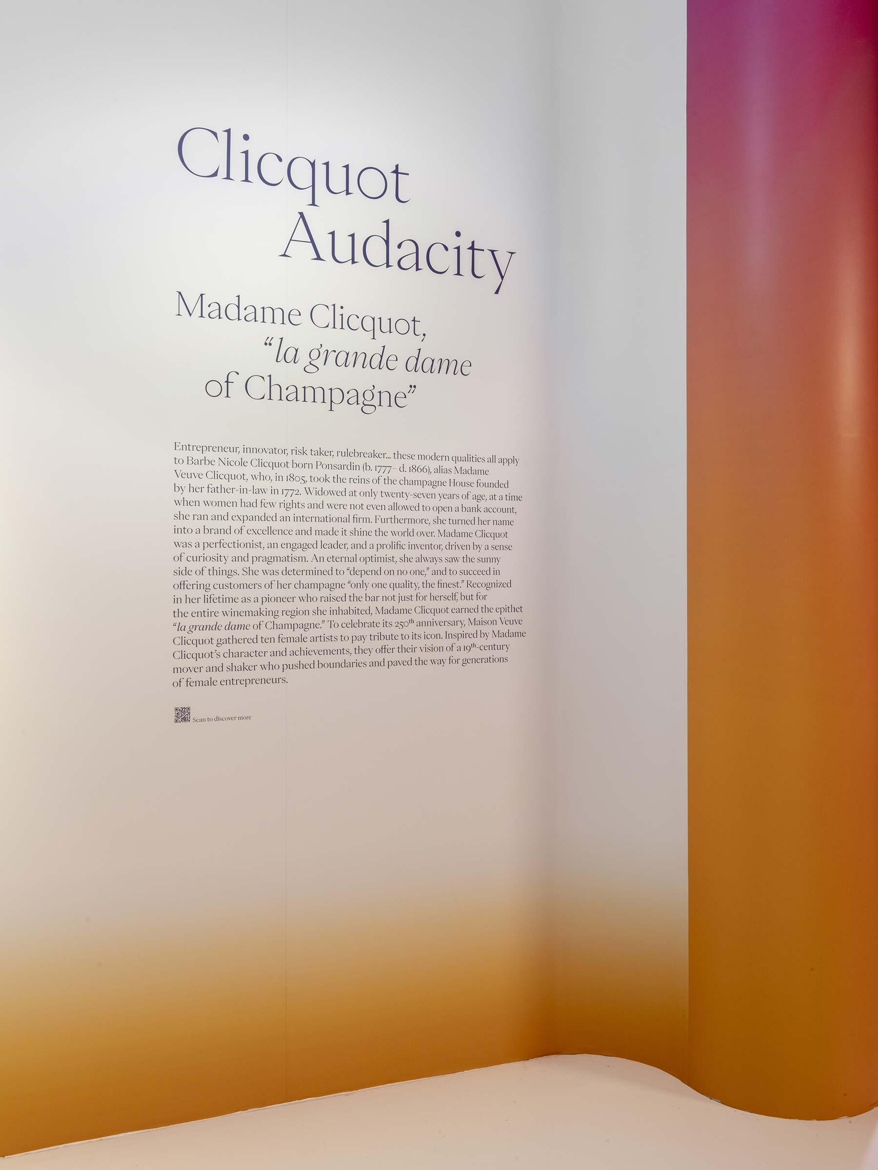 Veuve Clicquot, 250 years —Los Angeles GR20 design graphique signaletique paris branding graphic fashion food drinks culture luxury architecture 