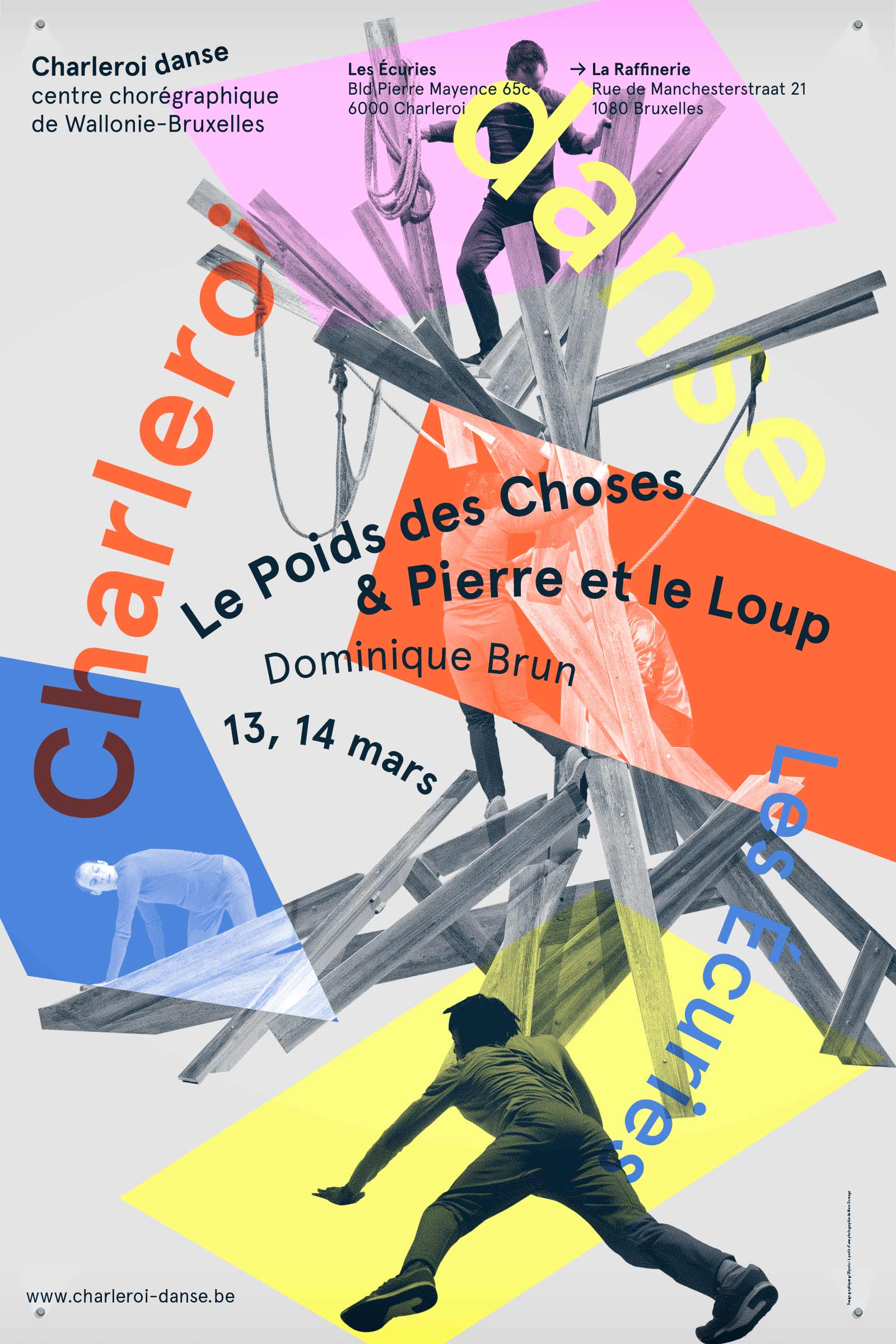 Charleroi Danse —Affichage GR20 design graphique signaletique paris branding graphic fashion food drinks culture luxury architecture