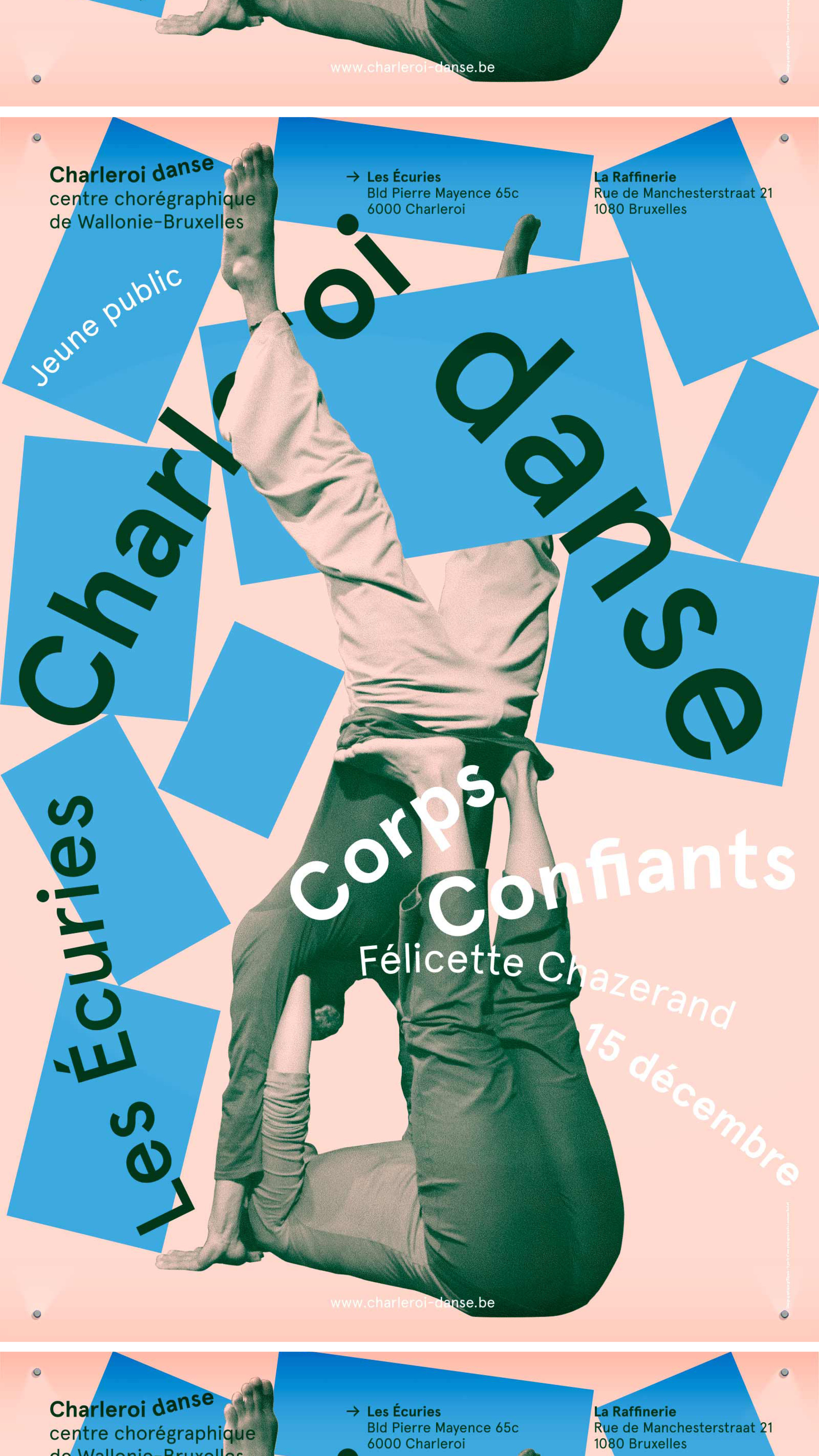 Charleroi Danse —Affichage GR20 design graphique signaletique paris branding graphic fashion food drinks culture luxury architecture