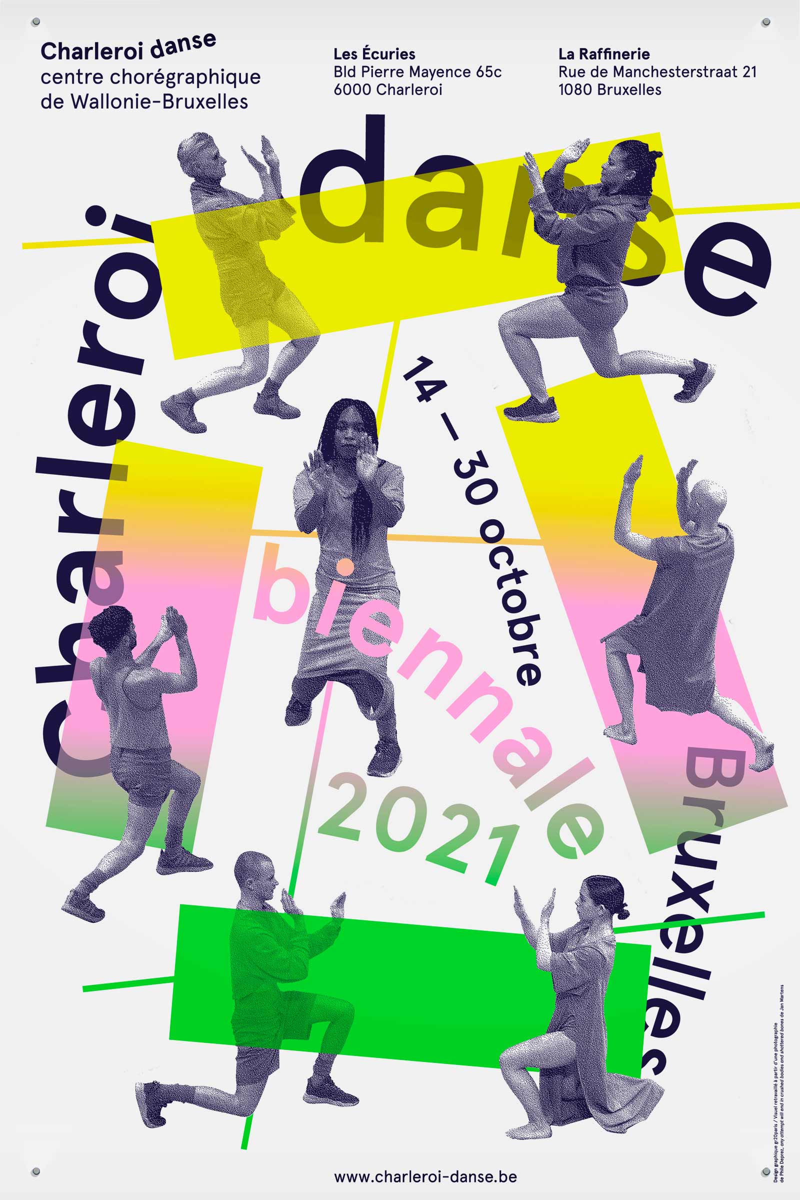 Charleroi Danse —Affichage GR20 design graphique signaletique paris branding graphic fashion food drinks culture luxury architecture