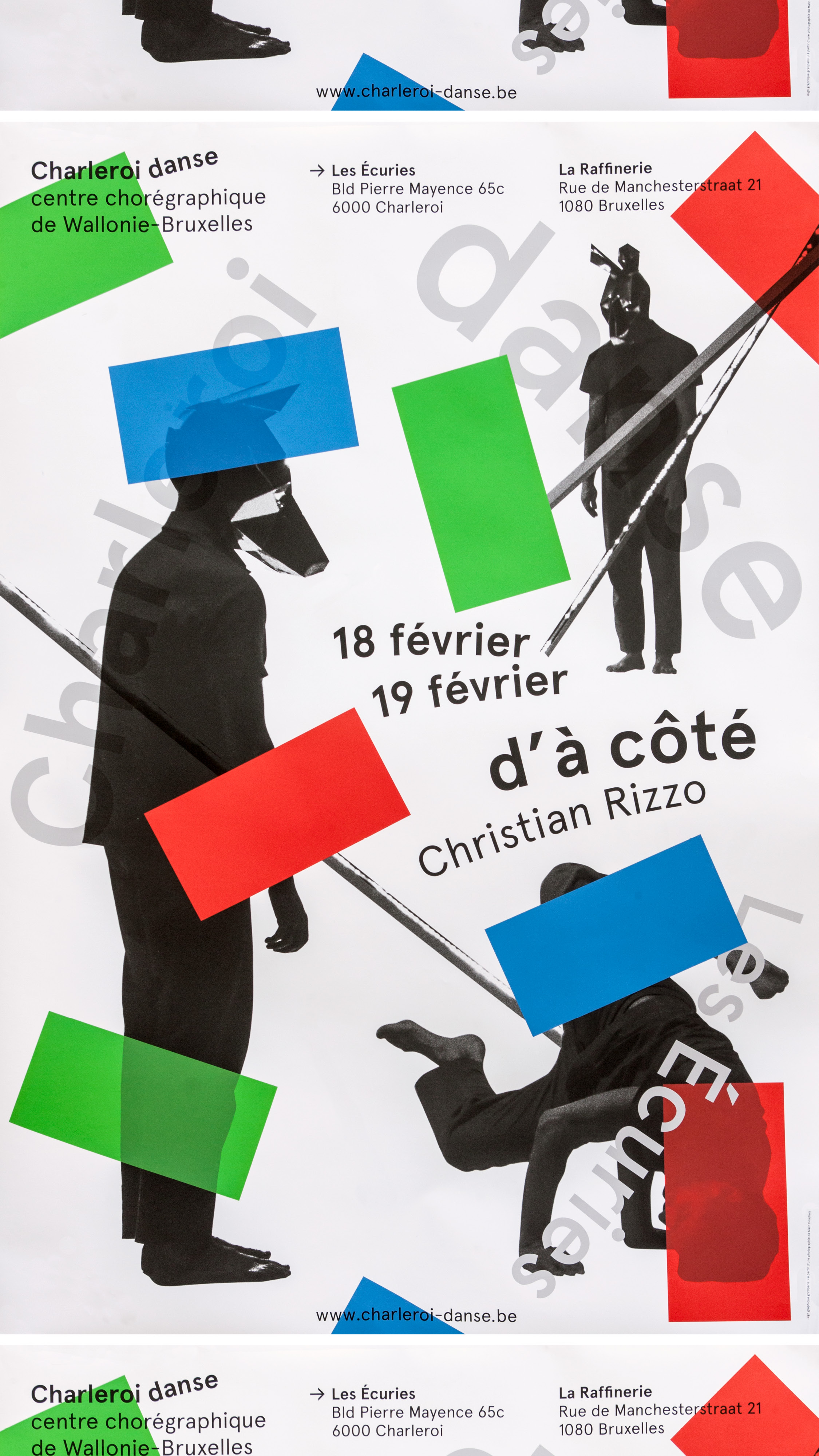 Charleroi Danse —Affichage GR20 design graphique signaletique paris branding graphic fashion food drinks culture luxury architecture