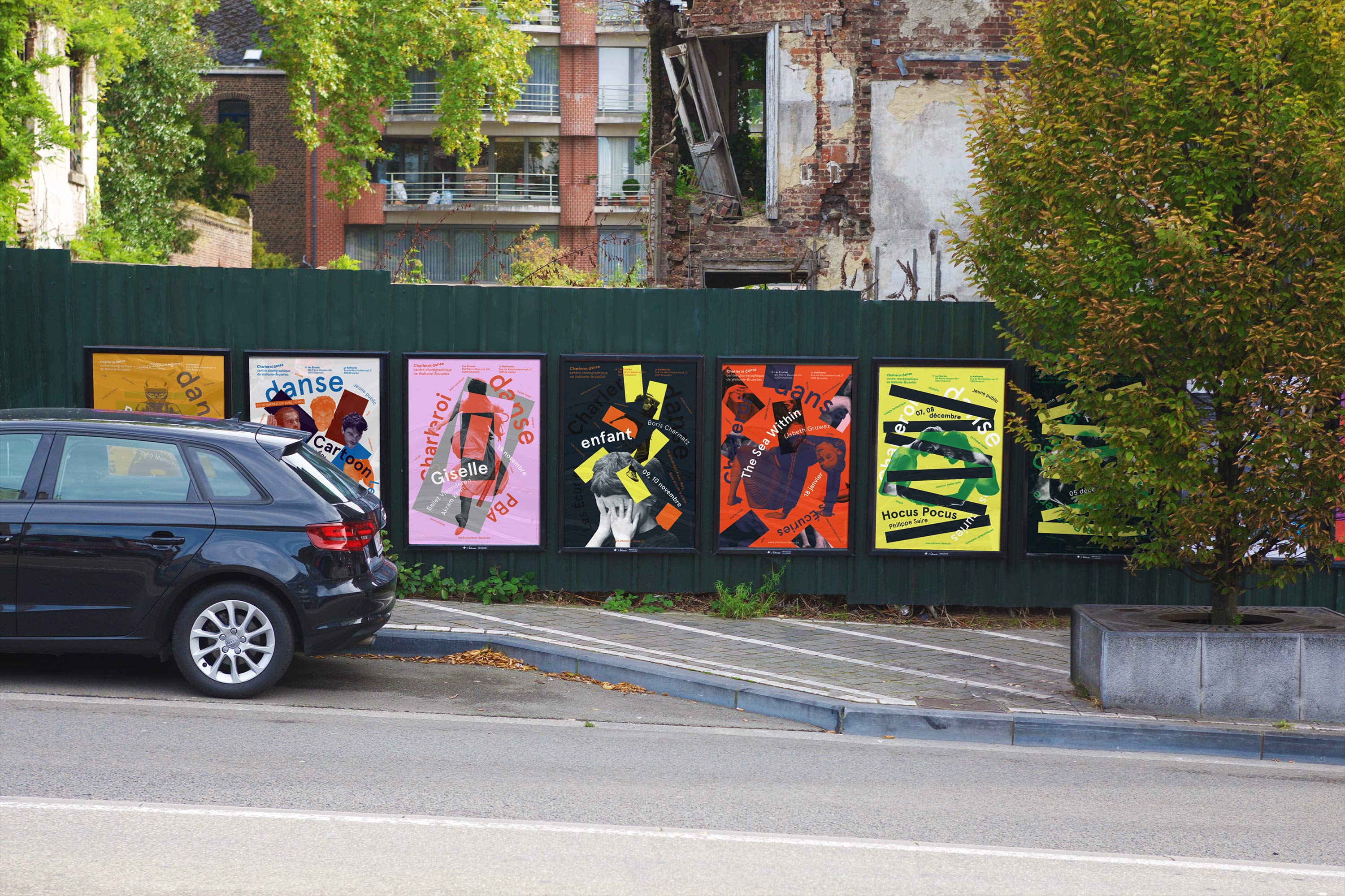 Charleroi Danse —Affichage GR20 design graphique signaletique paris branding graphic fashion food drinks culture luxury architecture