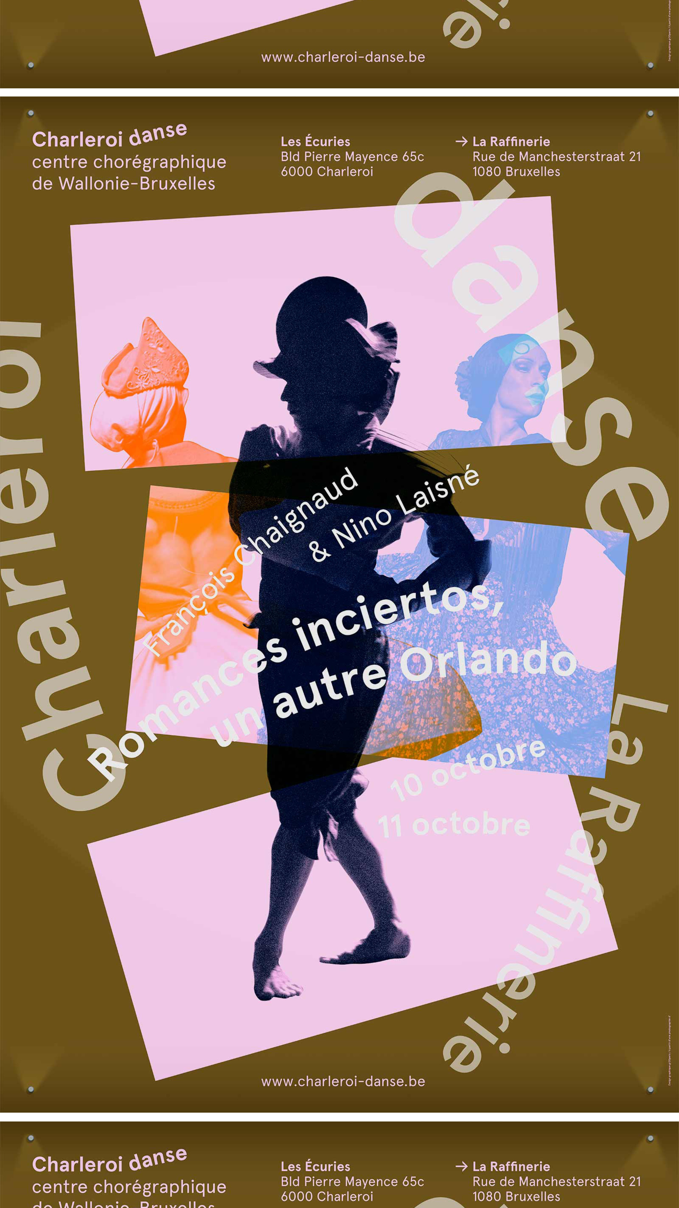 Charleroi Danse —Affichage GR20 design graphique signaletique paris branding graphic fashion food drinks culture luxury architecture
