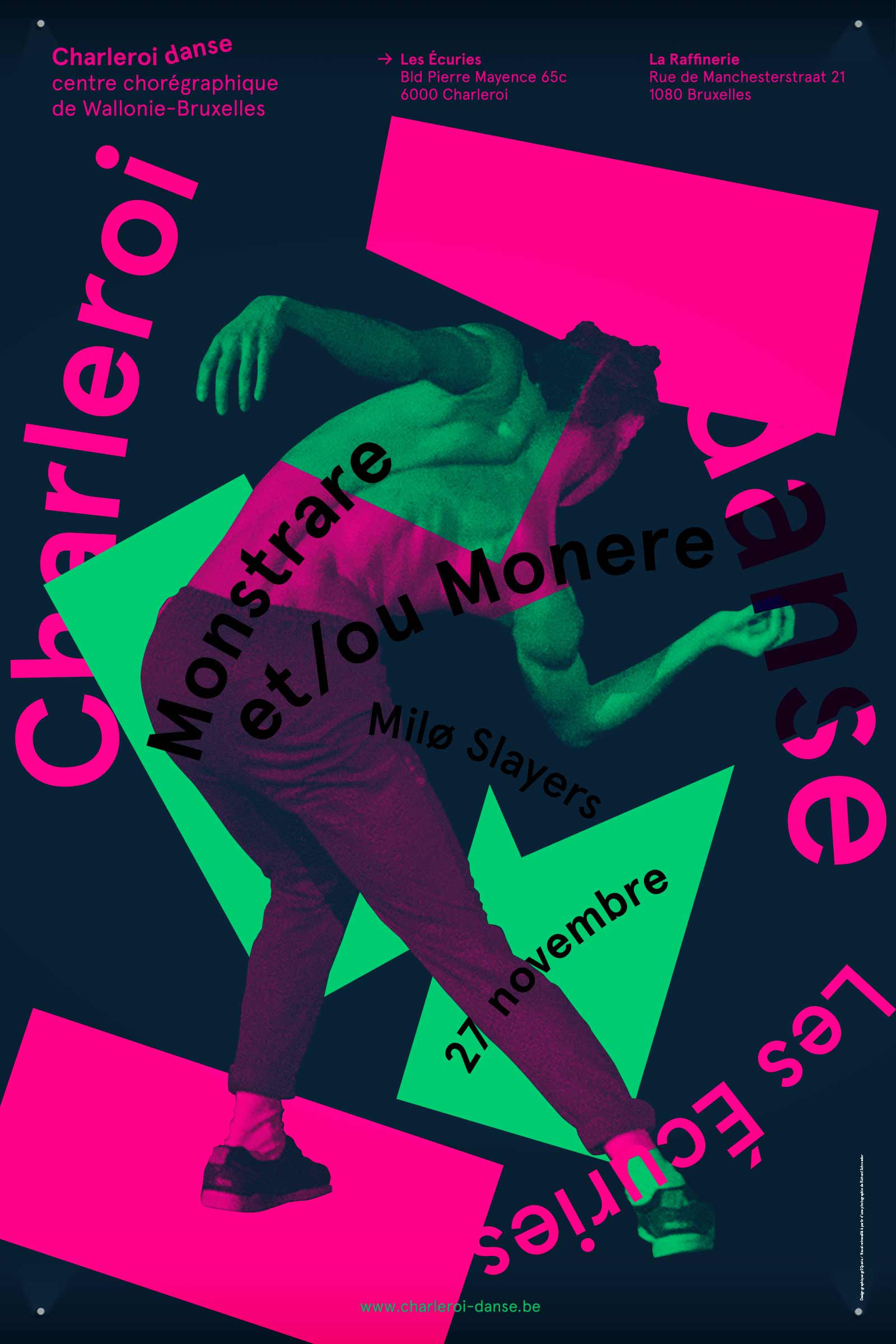 Charleroi Danse —Affichage GR20 design graphique signaletique paris branding graphic fashion food drinks culture luxury architecture