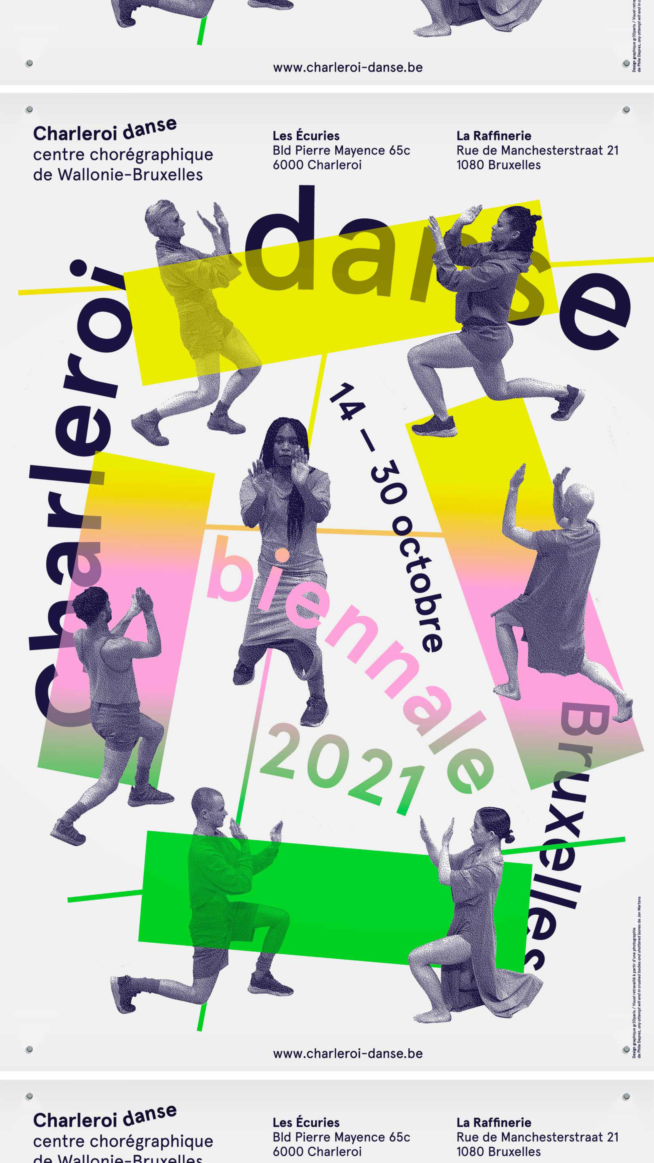 Charleroi Danse —Affichage GR20 design graphique signaletique paris branding graphic fashion food drinks culture luxury architecture