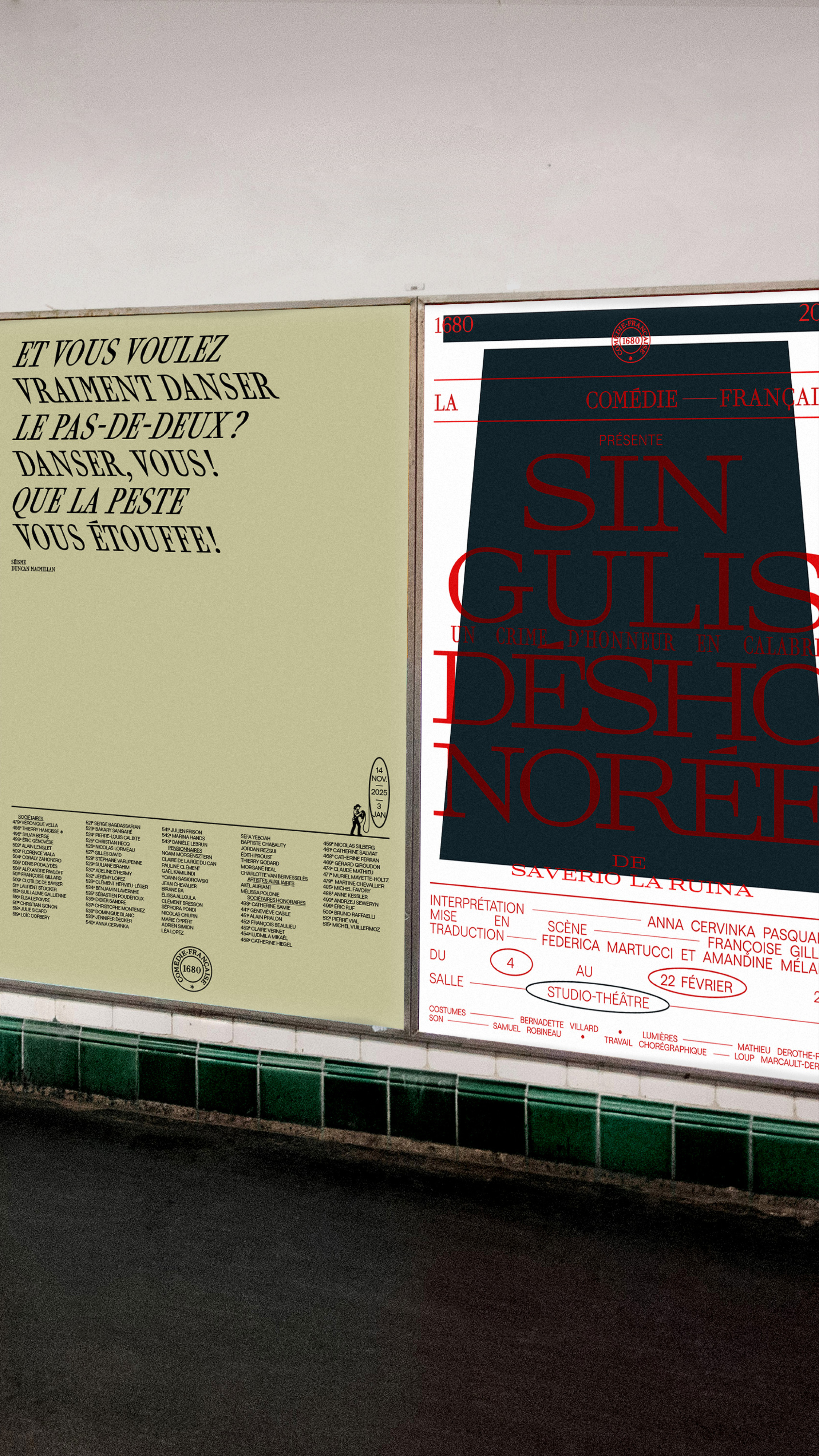 COMÉDIE-FRANÇAISE GR20 design graphique signaletique paris branding graphic fashion food drinks culture luxury architecture