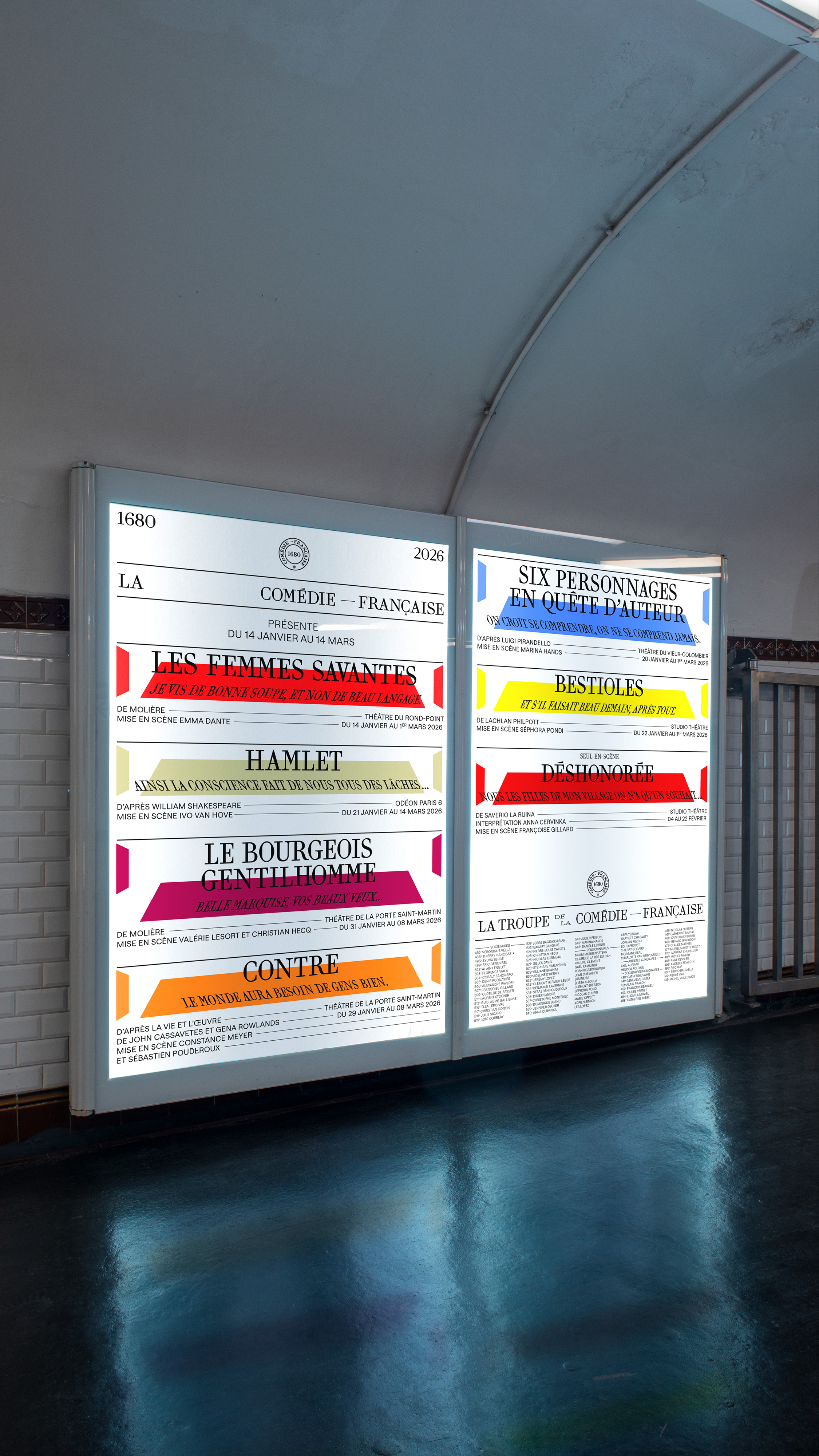 COMÉDIE-FRANÇAISE GR20 design graphique signaletique paris branding graphic fashion food drinks culture luxury architecture
