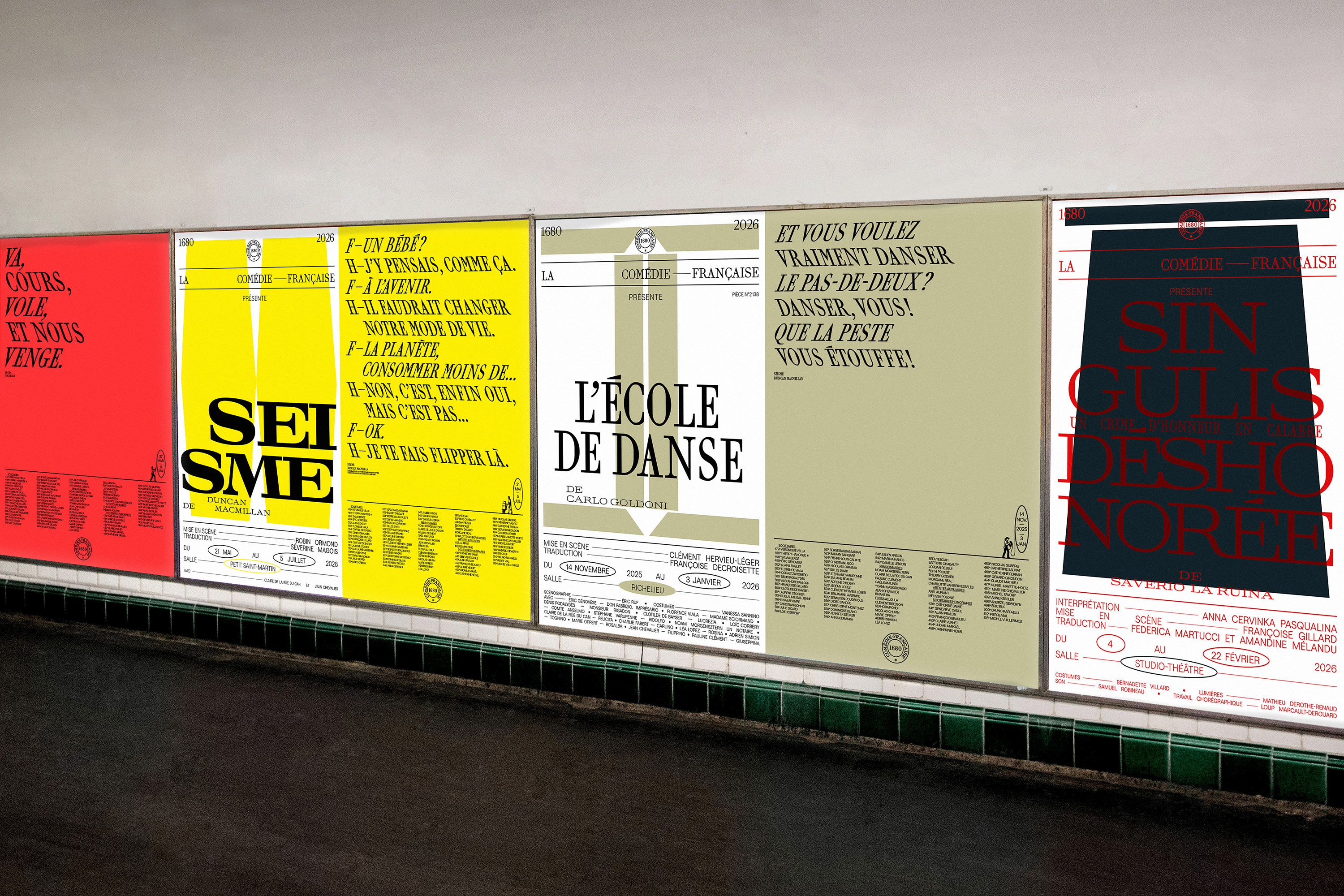 COMÉDIE-FRANÇAISE GR20 design graphique signaletique paris branding graphic fashion food drinks culture luxury architecture