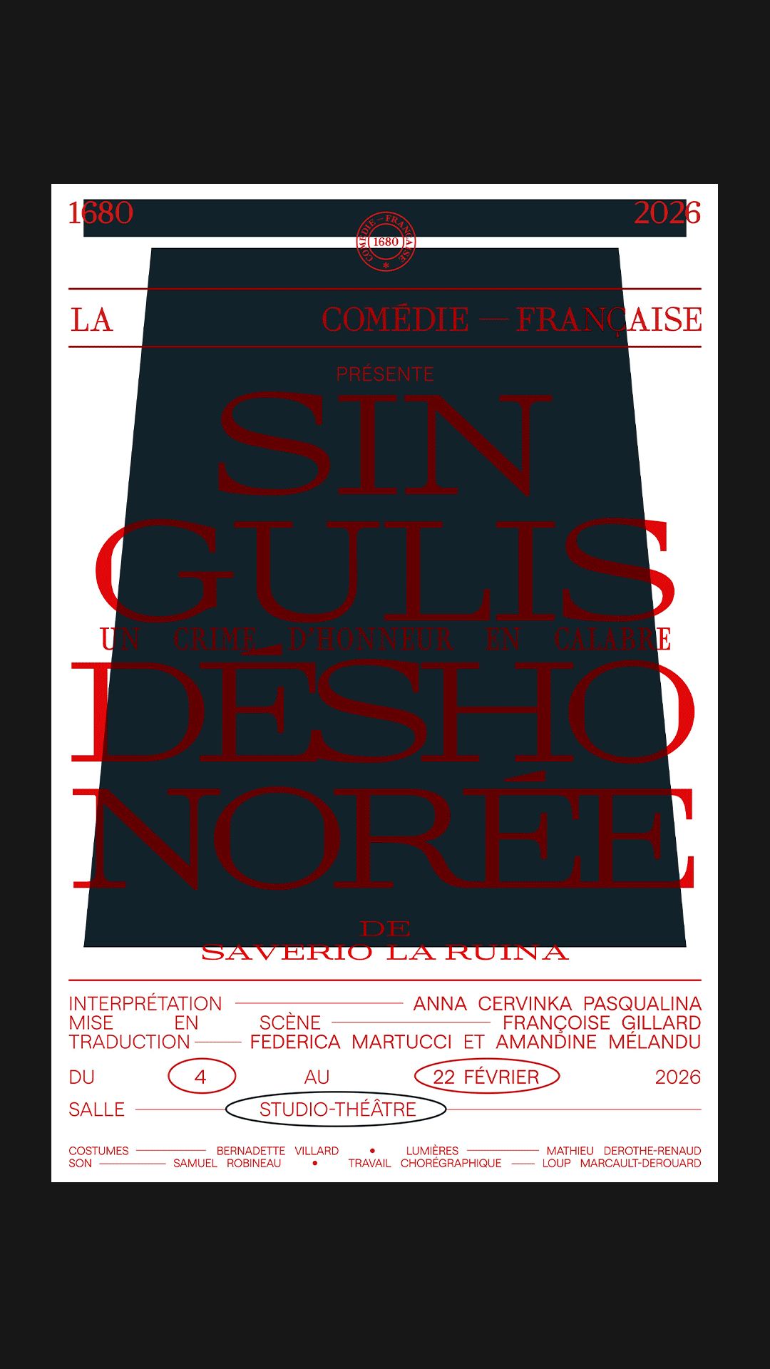 COMÉDIE-FRANÇAISE GR20 design graphique signaletique paris branding graphic fashion food drinks culture luxury architecture
