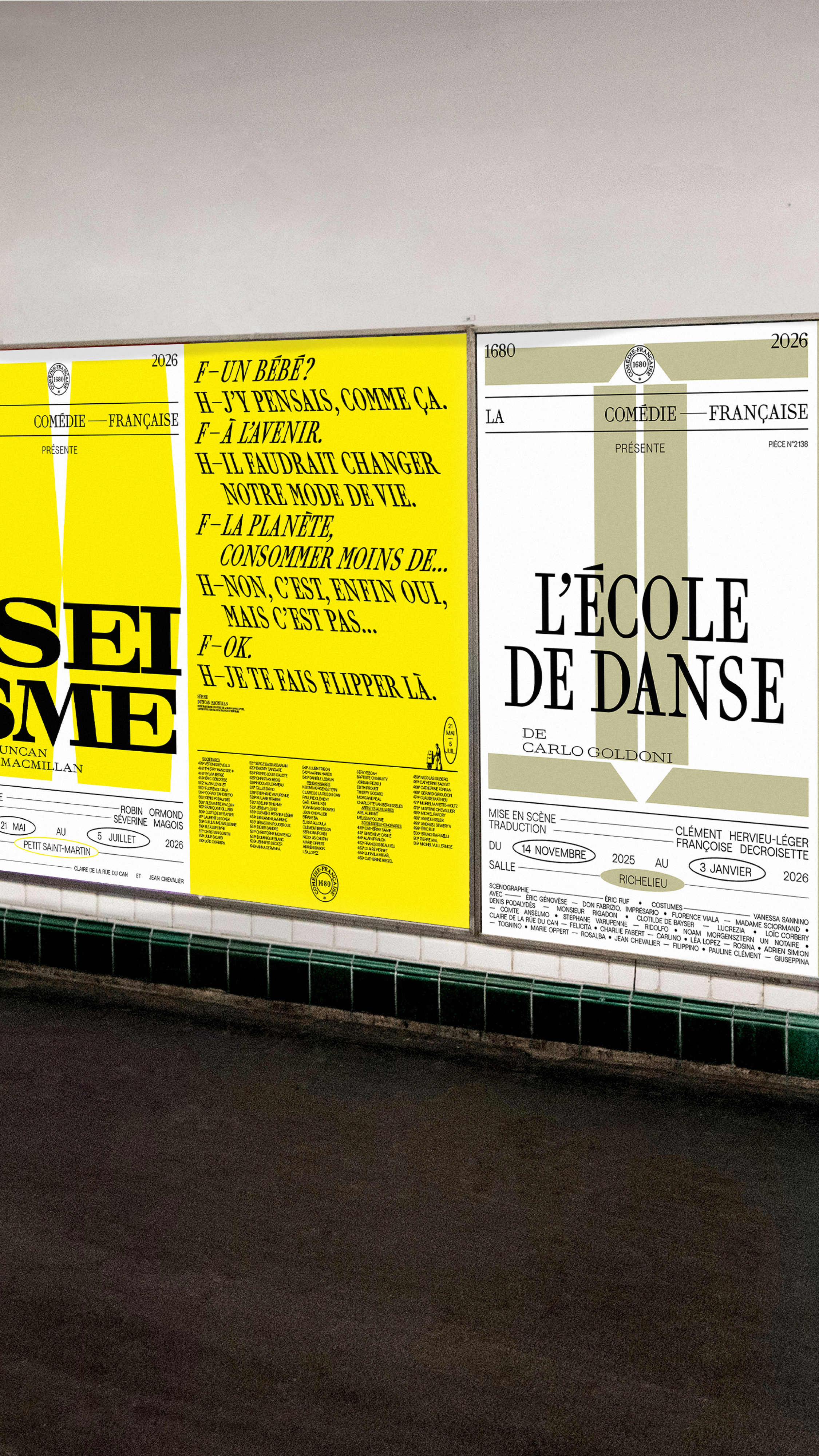 COMÉDIE-FRANÇAISE GR20 design graphique signaletique paris branding graphic fashion food drinks culture luxury architecture