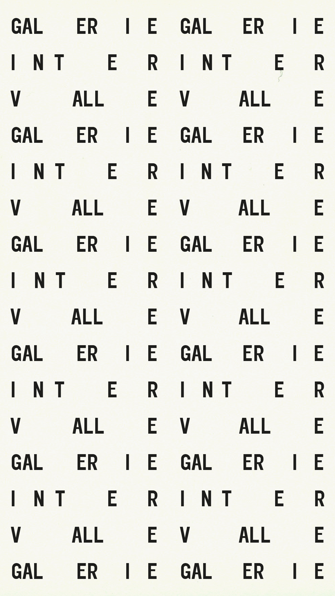 Galerie Intervalle GR20 design graphique signaletique paris branding graphic fashion food drinks culture luxury architecture