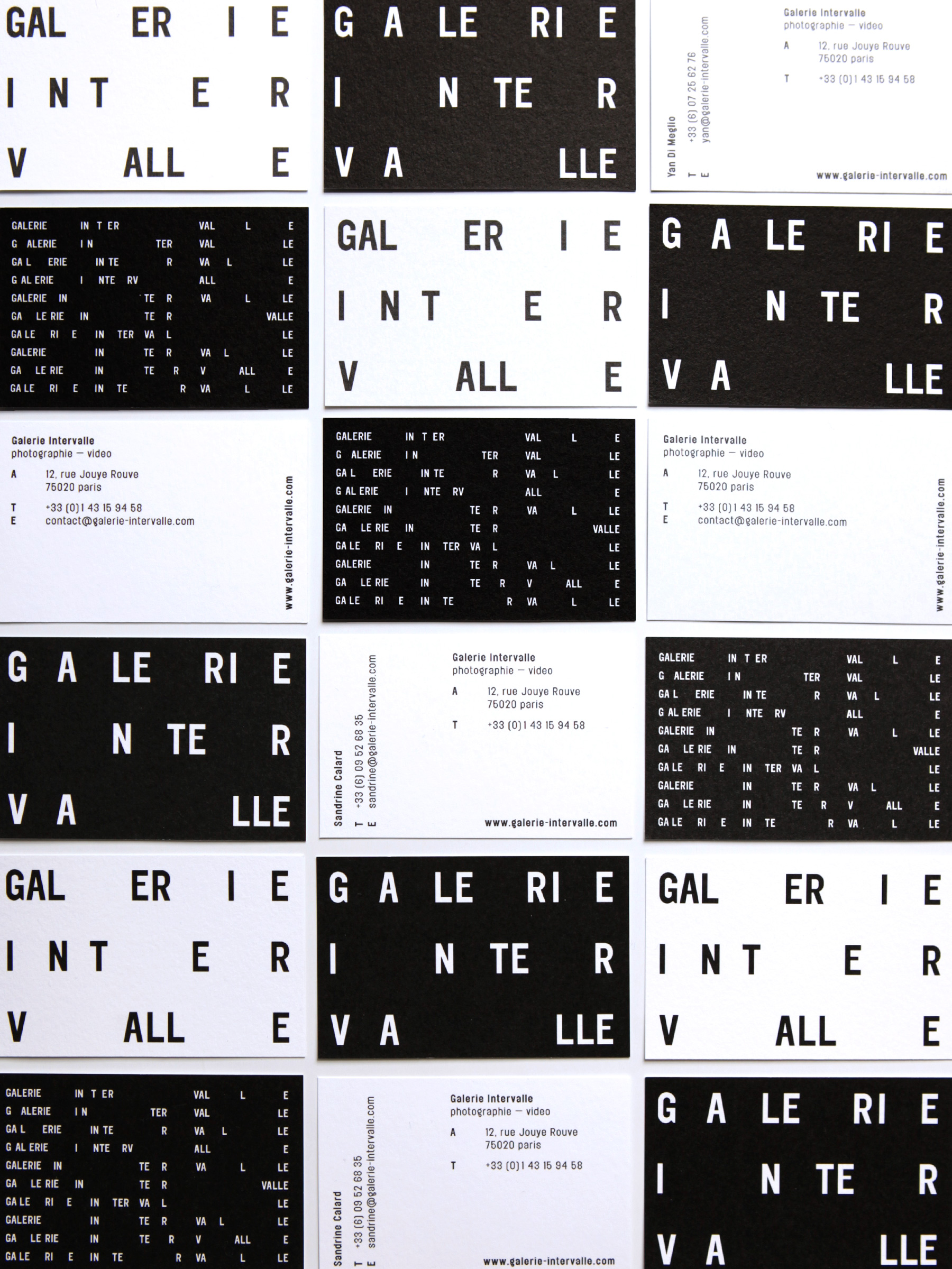Galerie Intervalle GR20 design graphique signaletique paris branding graphic fashion food drinks culture luxury architecture