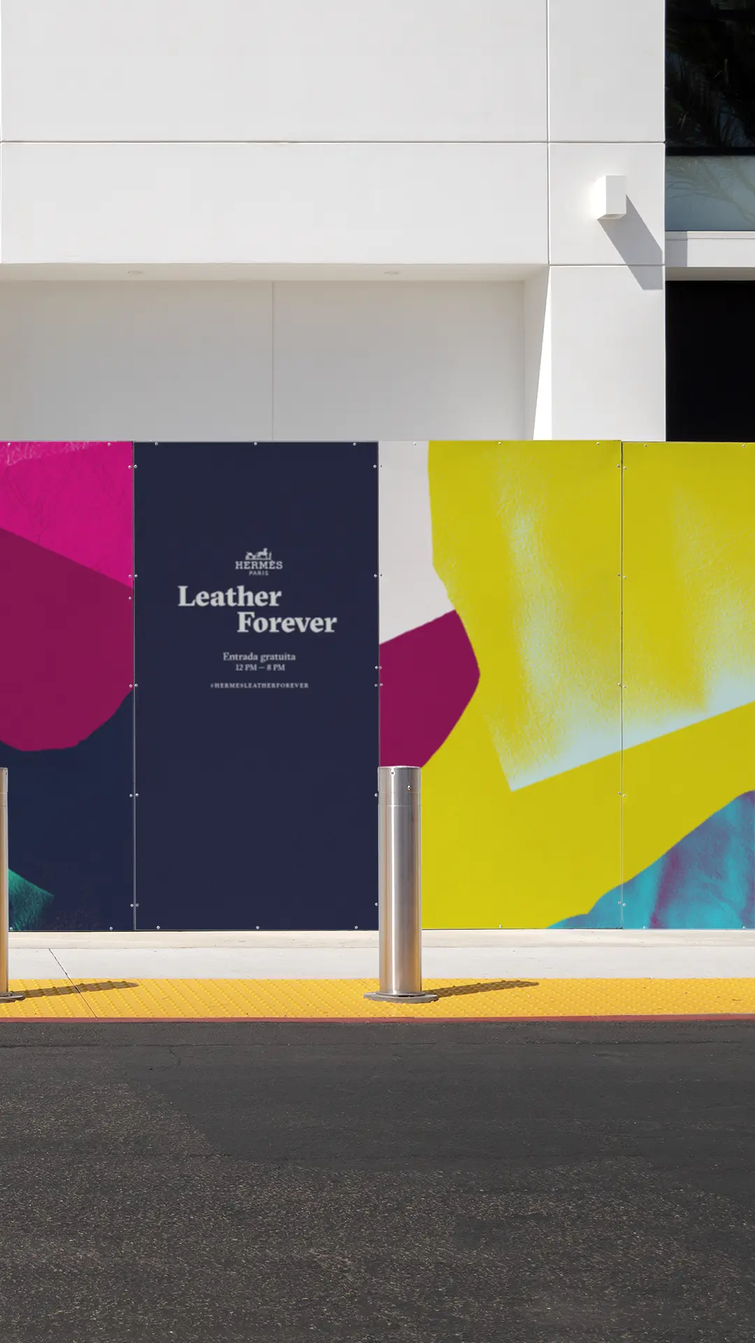 Hermès, Leather Forever GR20 design graphique signaletique paris branding graphic fashion food drinks culture luxury architecture