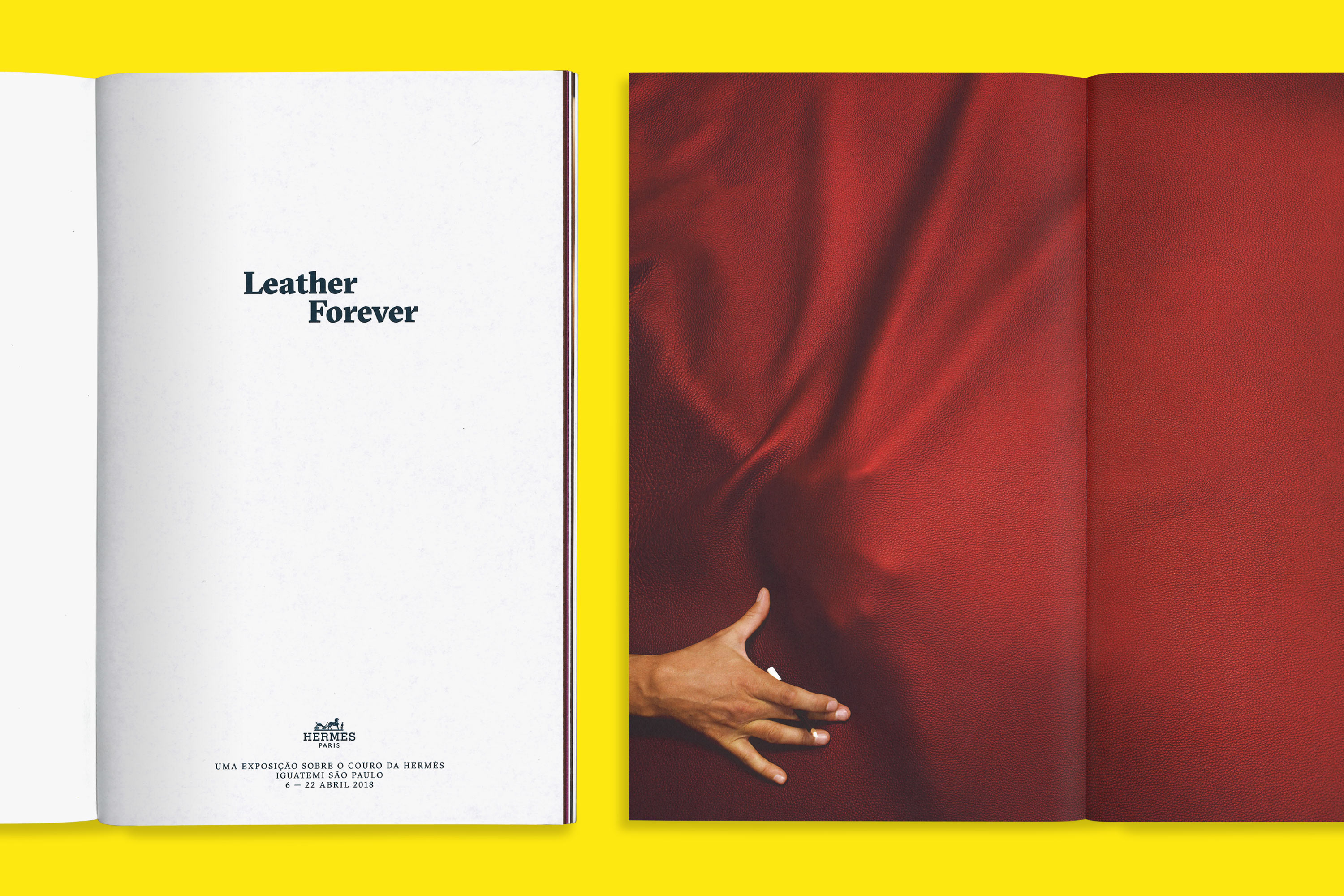 Hermès, Leather Forever GR20 design graphique signaletique paris branding graphic fashion food drinks culture luxury architecture