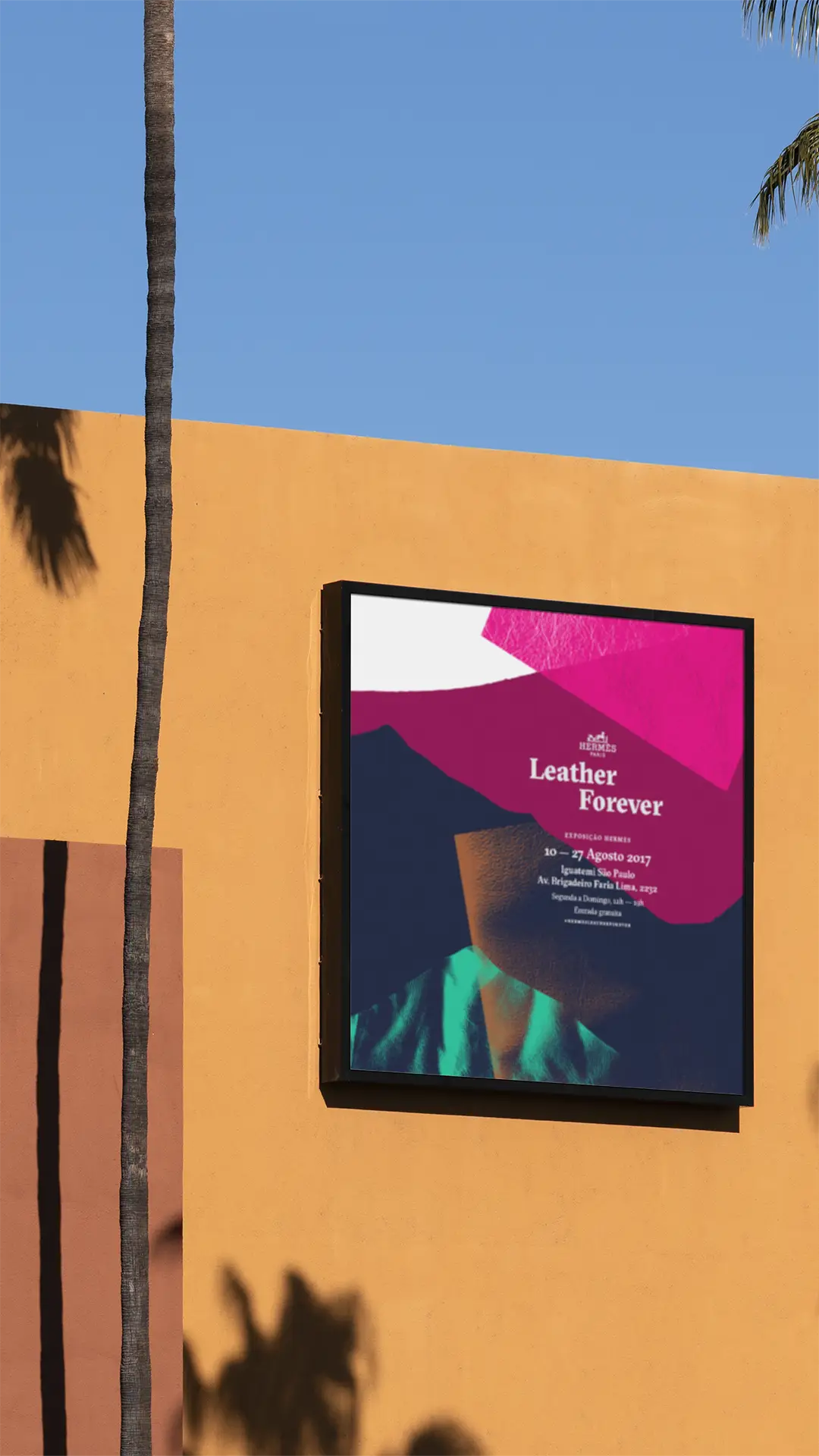 Hermès, Leather Forever GR20 design graphique signaletique paris branding graphic fashion food drinks culture luxury architecture