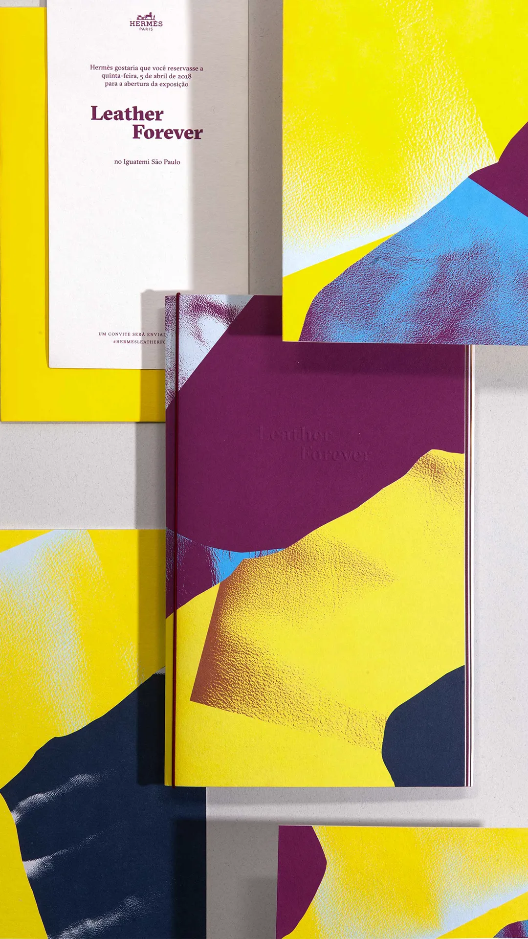 Hermès, Leather Forever GR20 design graphique signaletique paris branding graphic fashion food drinks culture luxury architecture