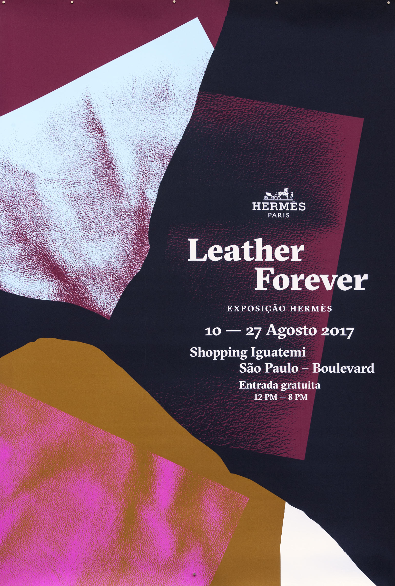 Hermès, Leather Forever GR20 design graphique signaletique paris branding graphic fashion food drinks culture luxury architecture