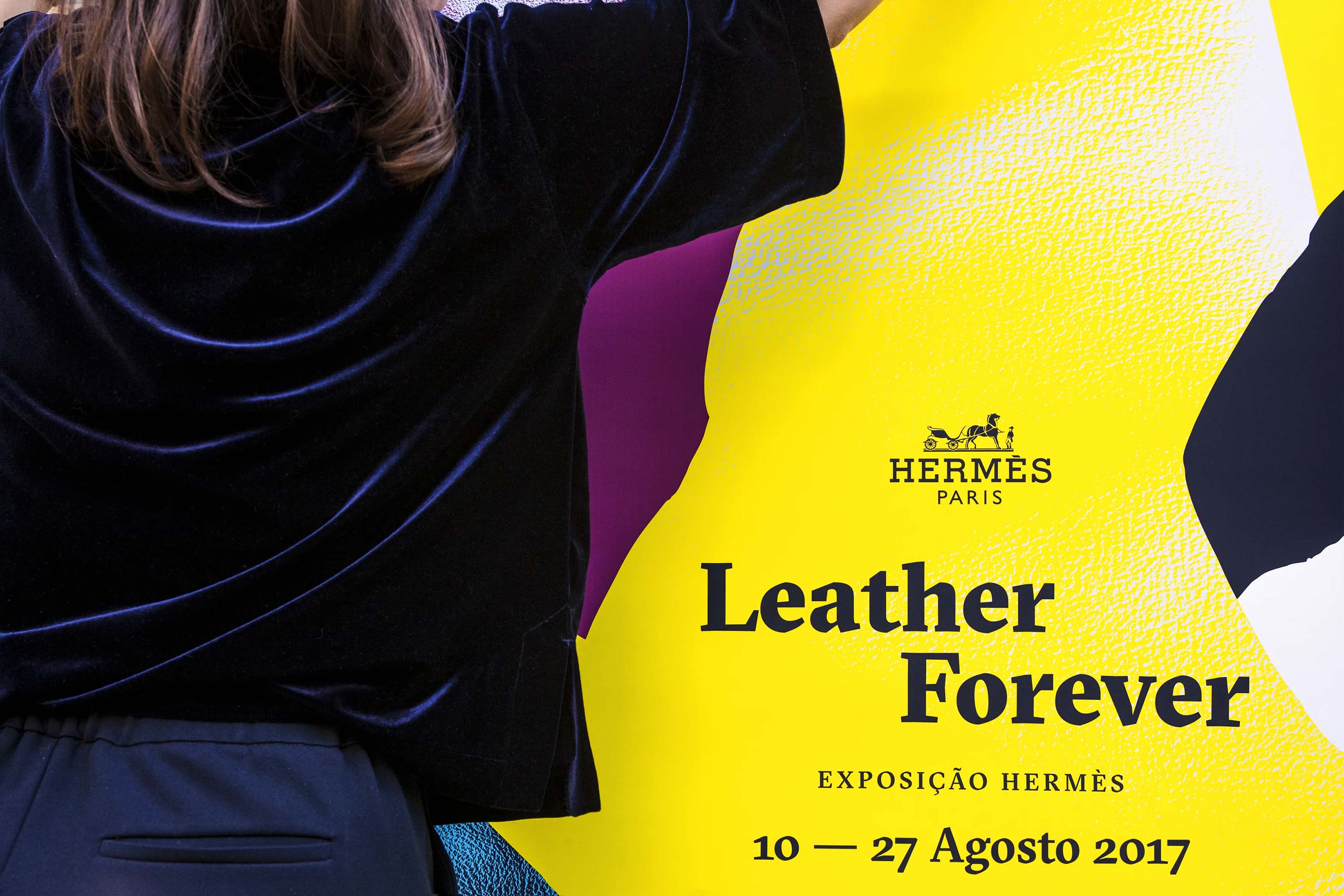 Hermès, Leather Forever GR20 design graphique signaletique paris branding graphic fashion food drinks culture luxury architecture