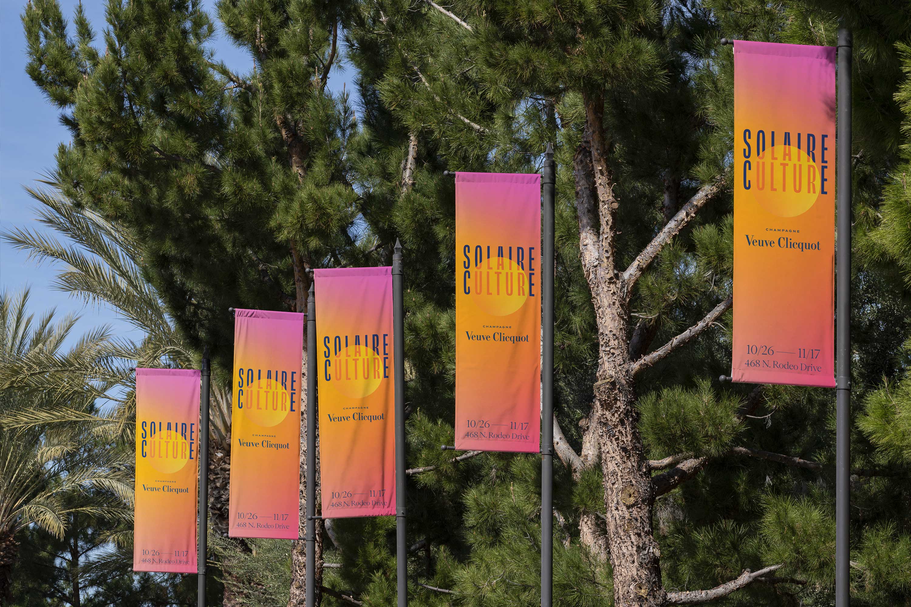 Veuve Clicquot, Solaire Culture GR20 design graphique signaletique paris branding graphic fashion food drinks culture luxury architecture